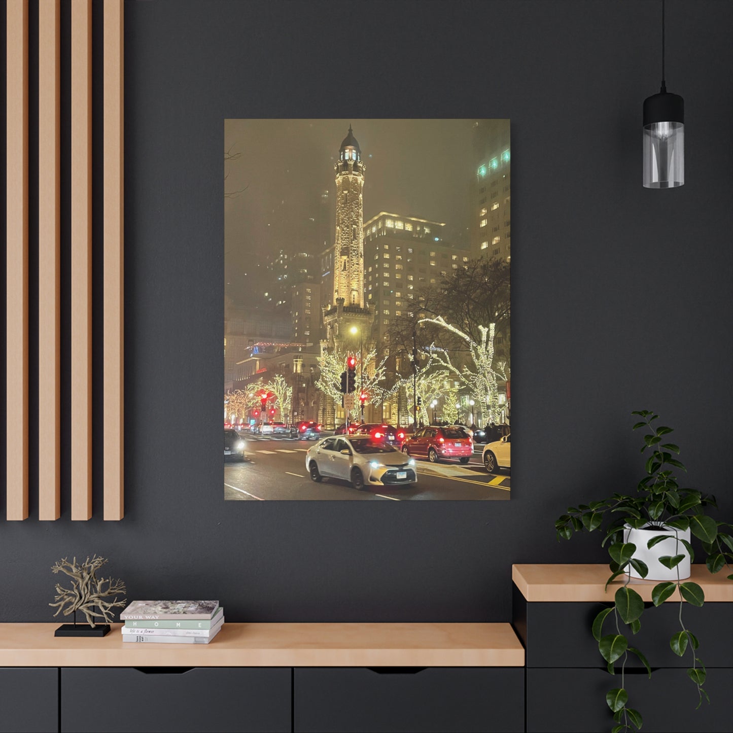 City Lights Wall Art - Water Tower
