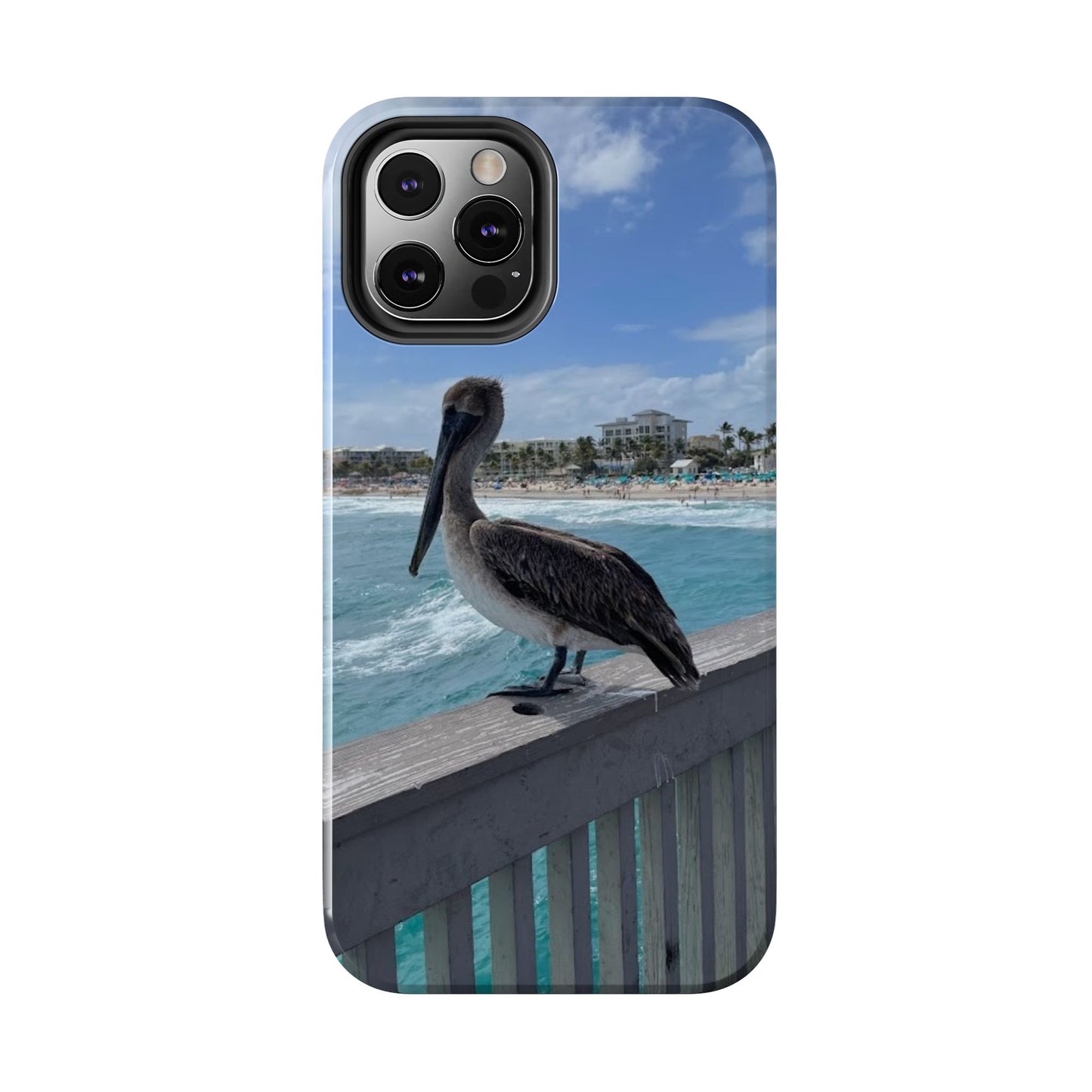 Coastal Pelican Tough Phone Cases - Durable Protection with Ocean Vibe