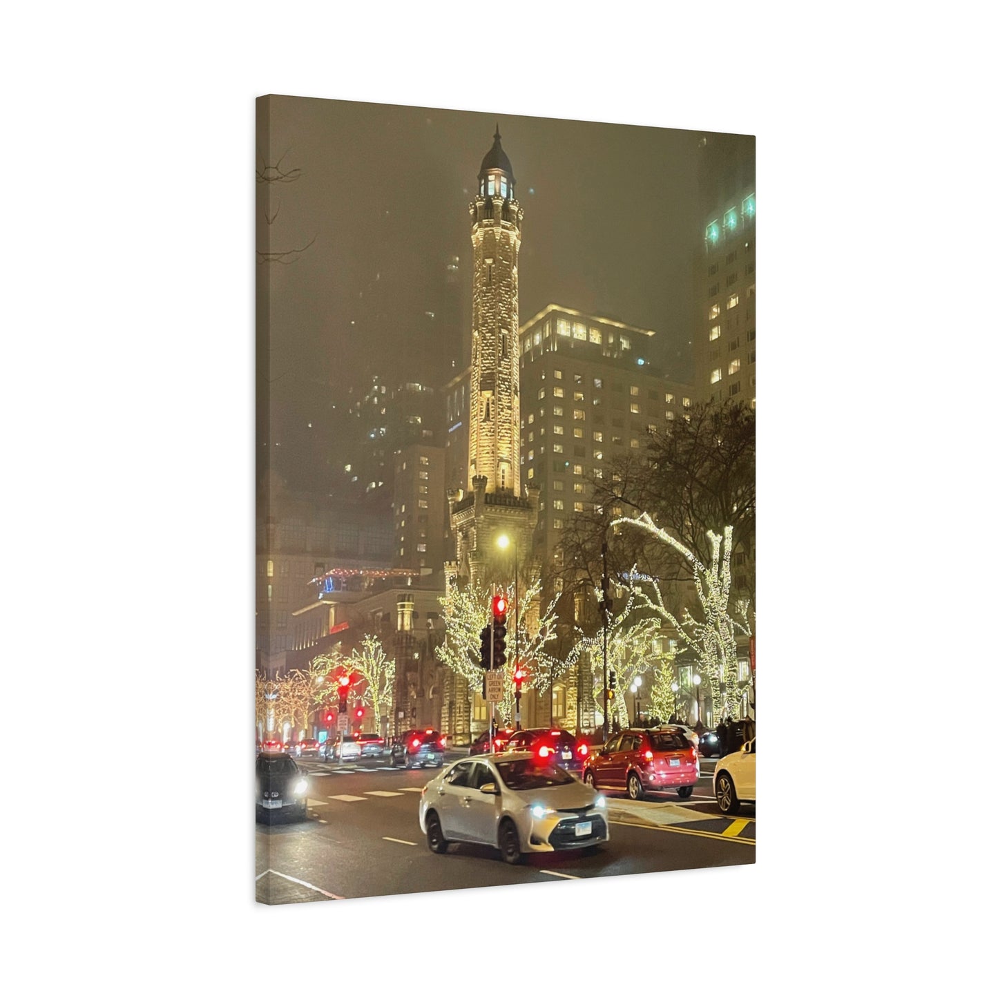 City Lights Wall Art - Water Tower