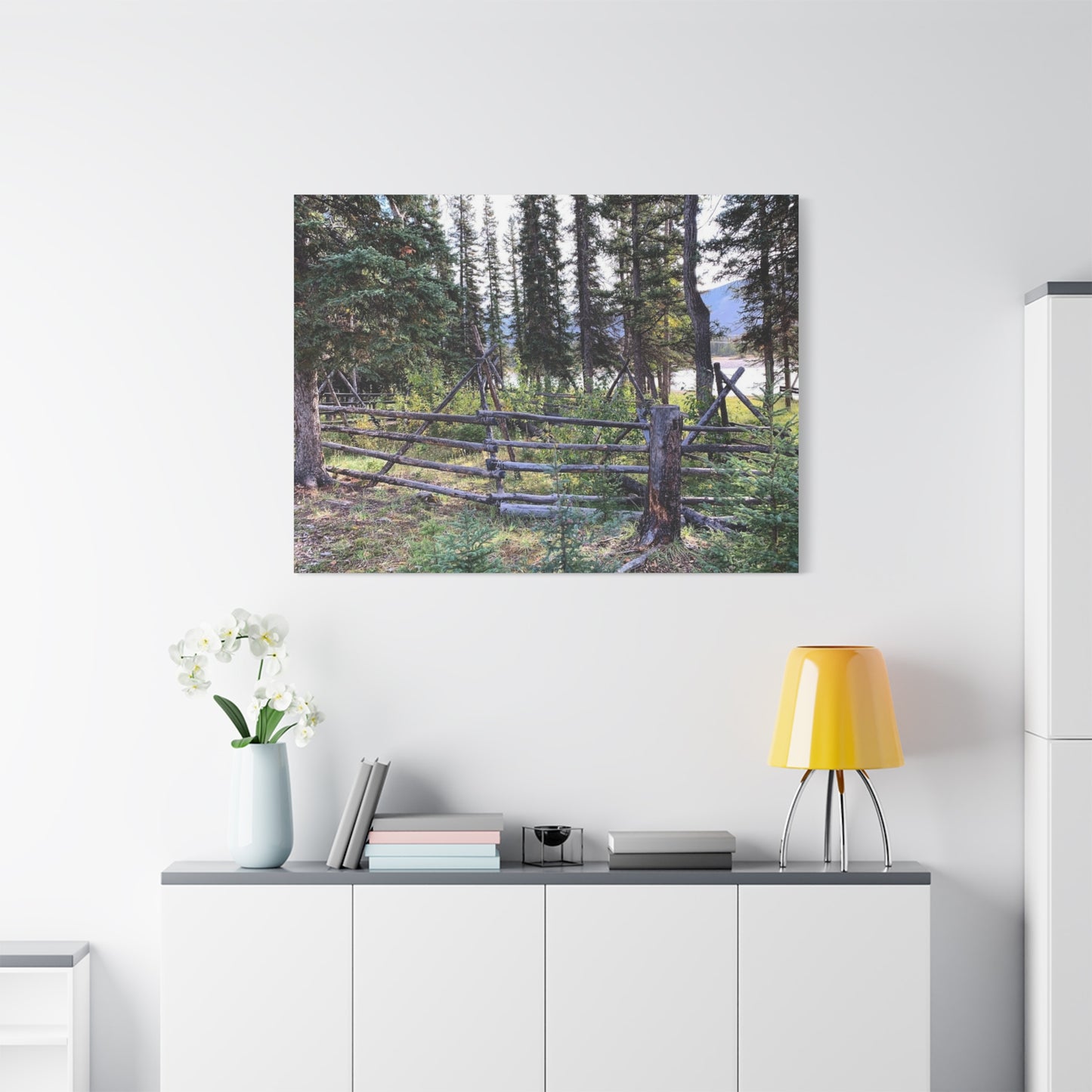 Nature-Inspired Wall Art Canvas Print - Tranquil Forest Scene