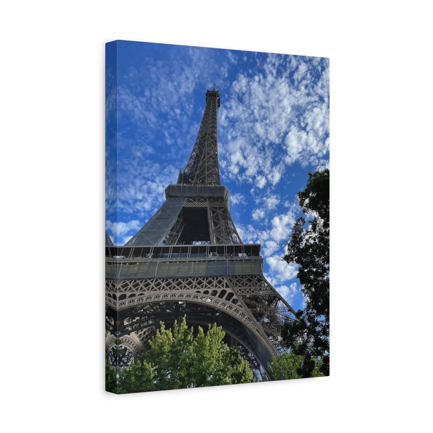 Eiffel Tower Canvas Wall Art – Stretched Matte Print for Paris Lovers