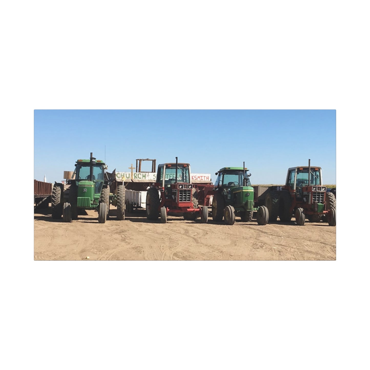 Farming Tractors Canvas Art - Stretched Matte Wall Decor