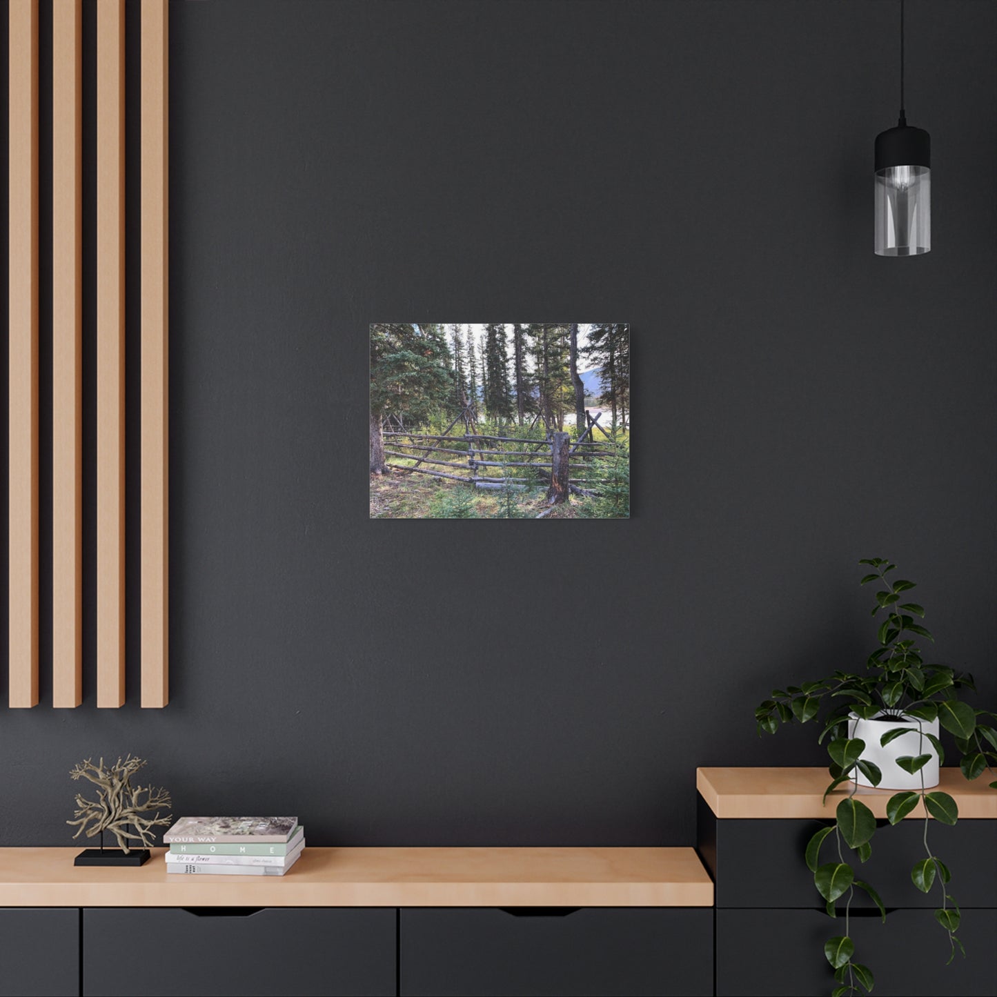 Nature-Inspired Wall Art Canvas Print - Tranquil Forest Scene