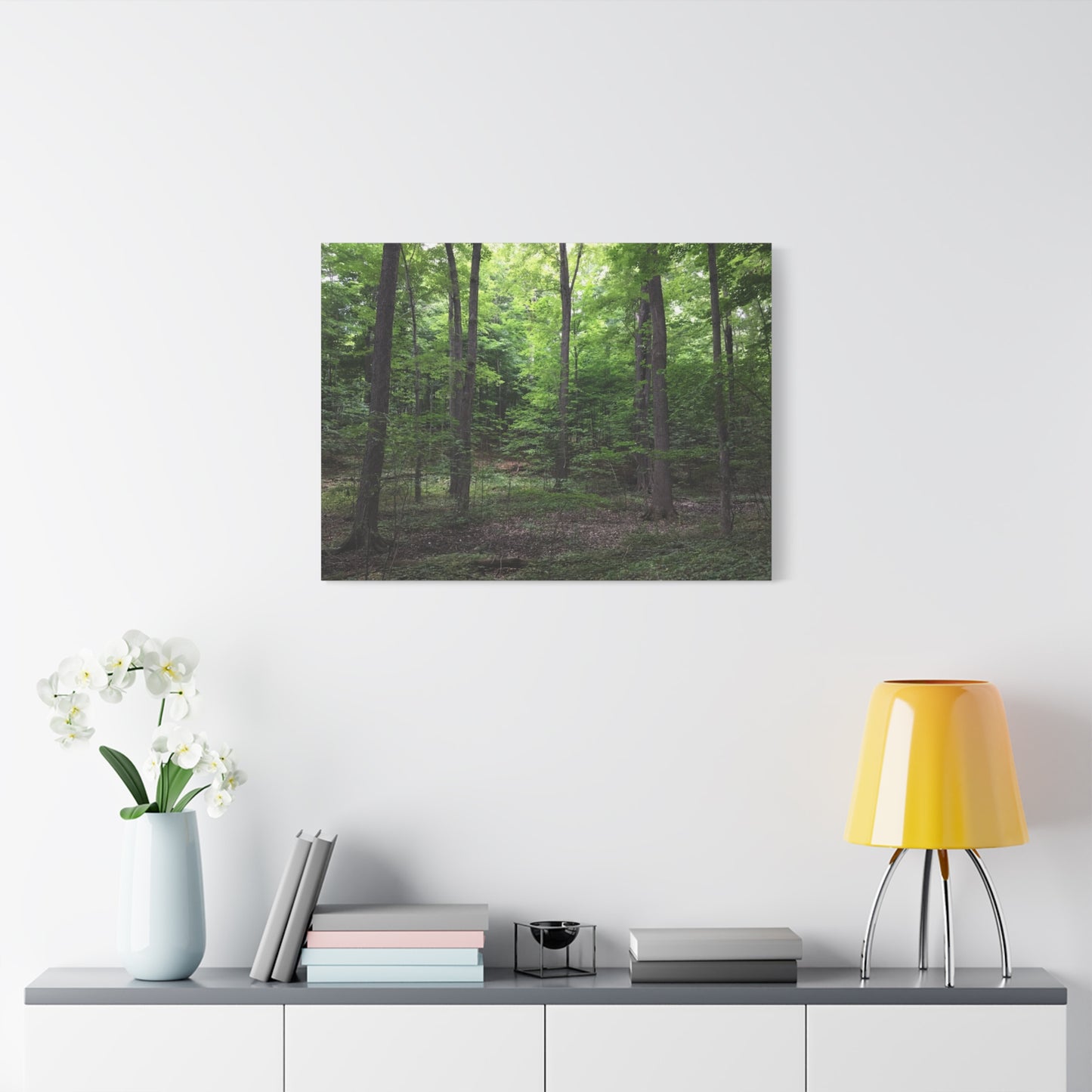Serene Forest Canvas Art - Stretched Wall Décor for Natural Ambiance Sacred Grove