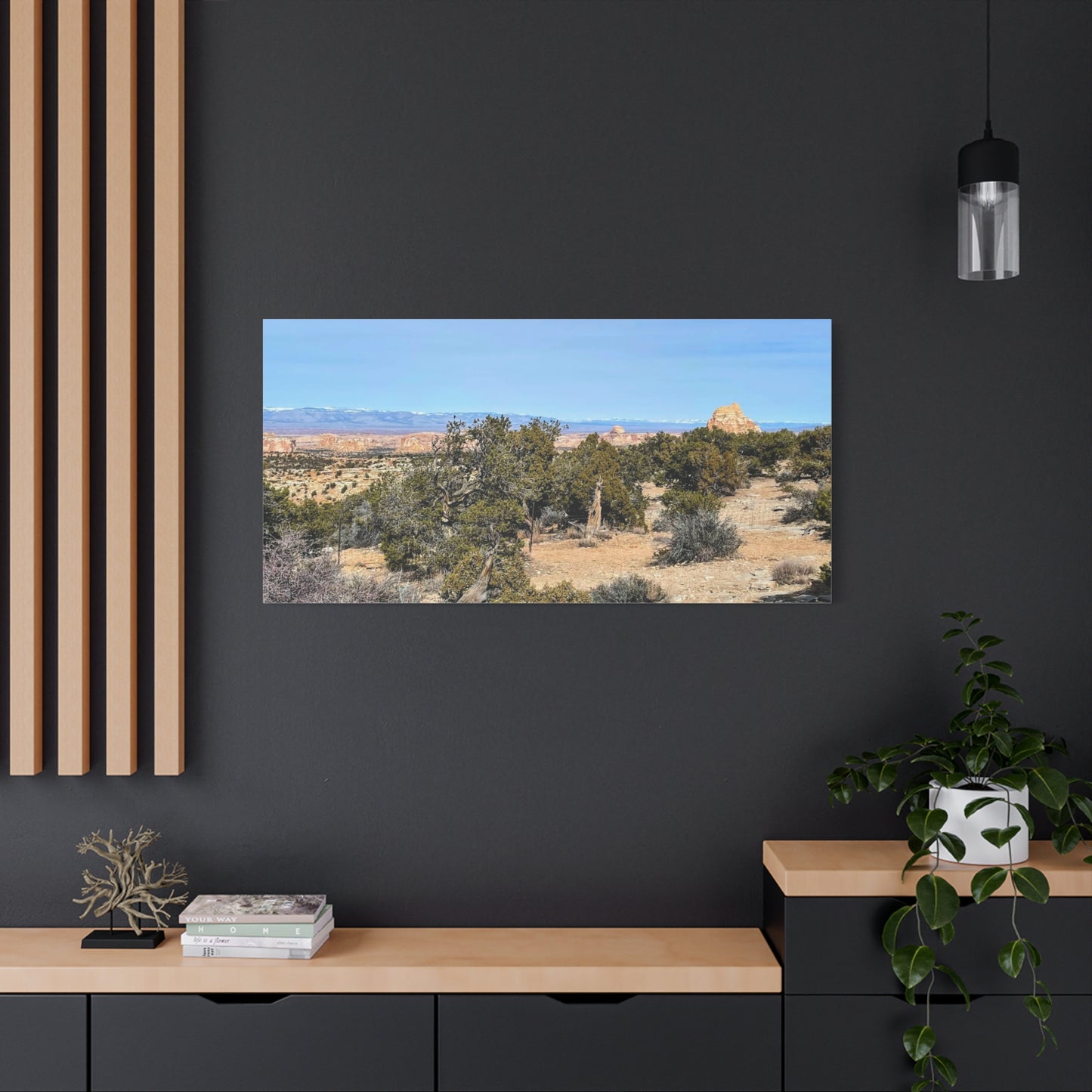 Desert Landscape Canvas Wall Art – 1.25" Matte Stretched Decor for Nature Lovers