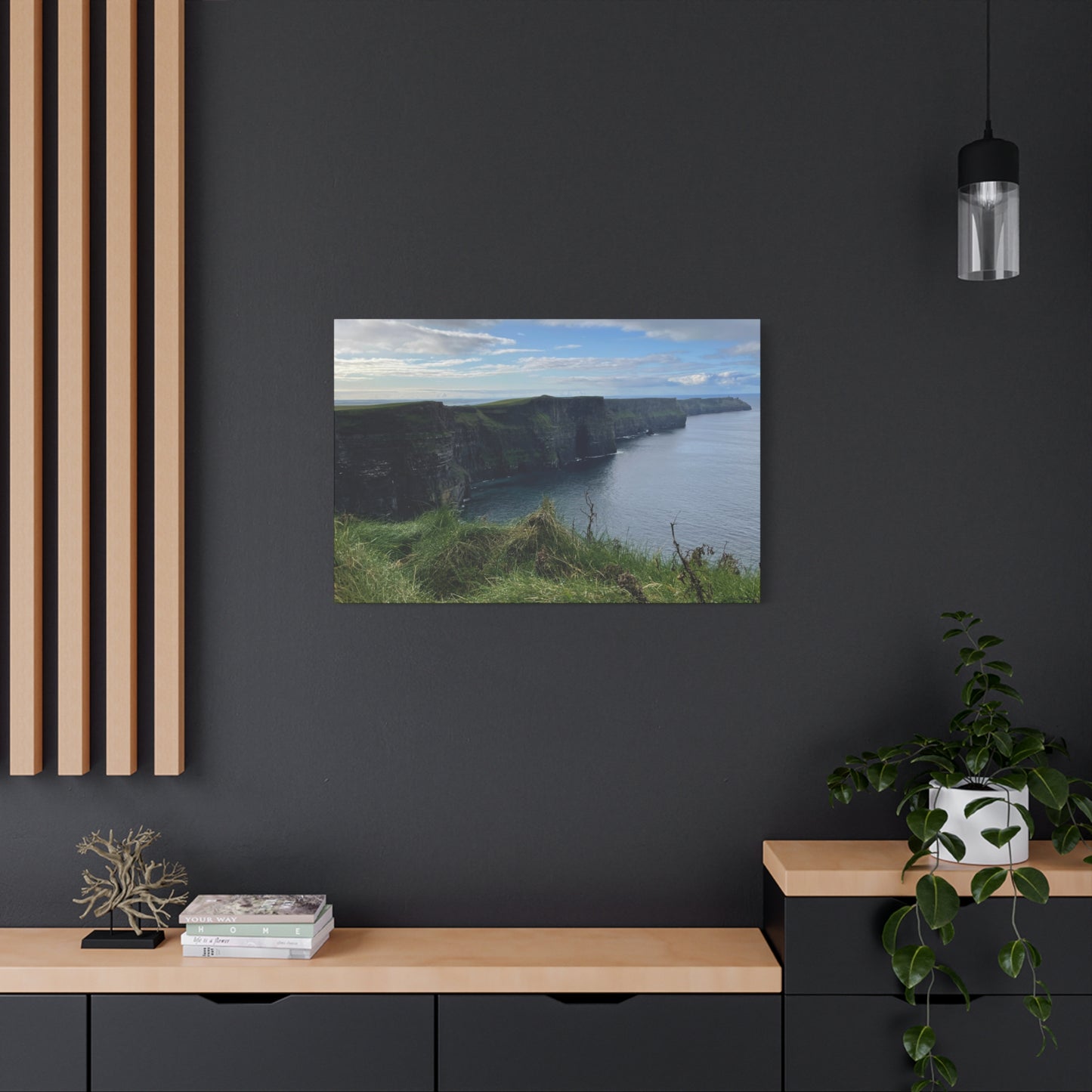 Coastal Cliffs Matte Canvas Wall Art - Tranquil Nature Decor