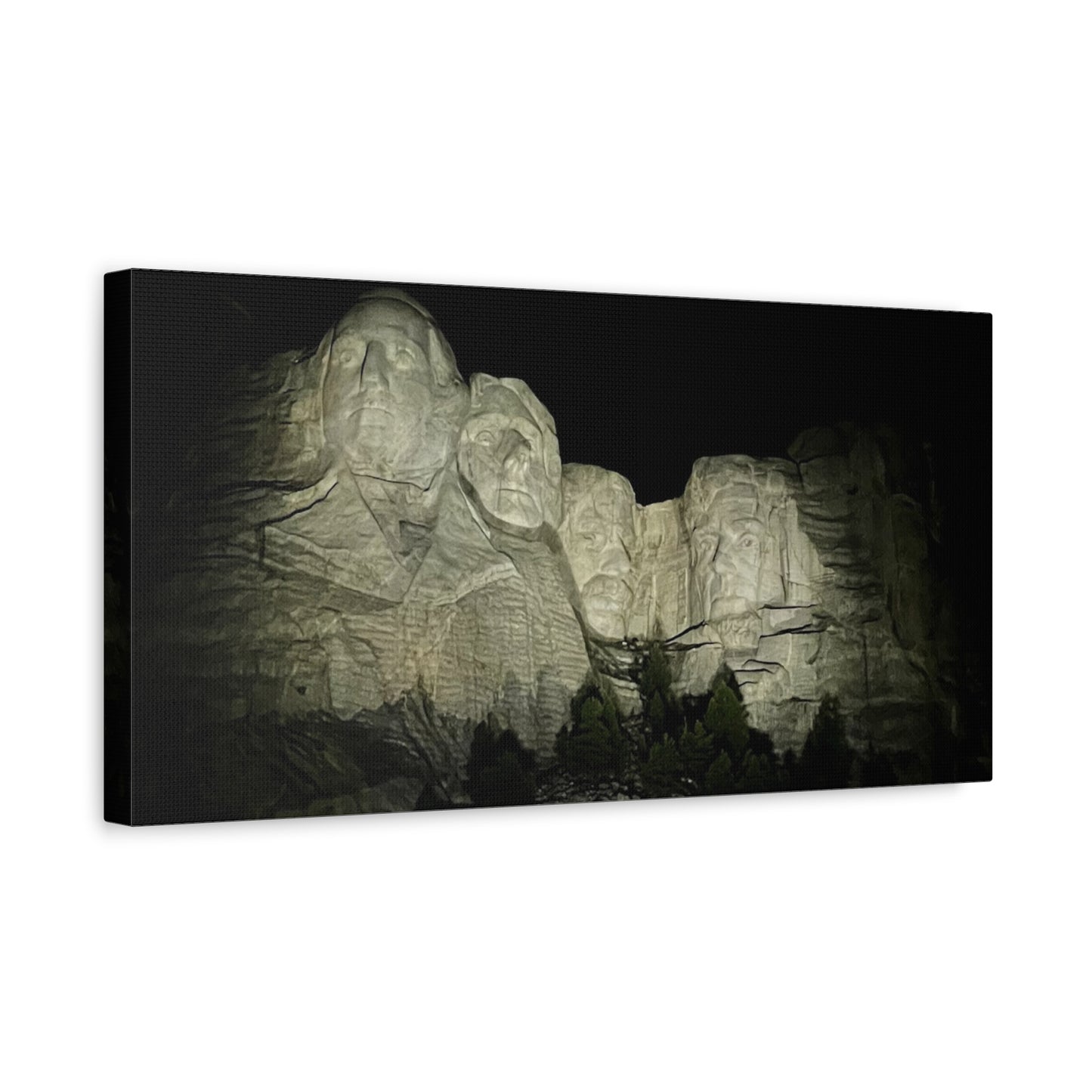 Mount Rushmore Matte Canvas Wall Art - Stretched, 1.25"
