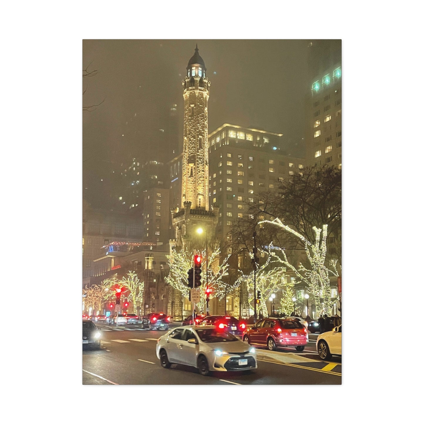 City Lights Wall Art - Water Tower