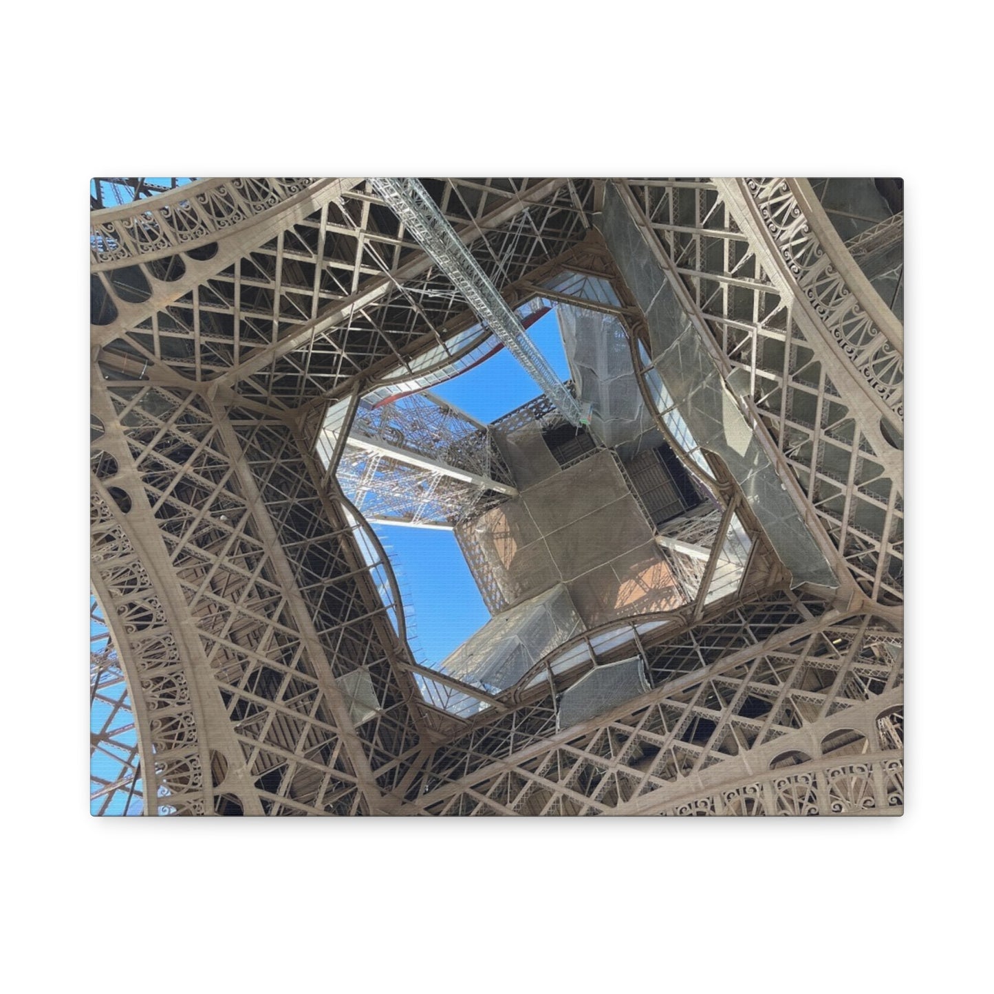 Eiffel Tower Canvas Art Print - Unique Architectural Home Decor