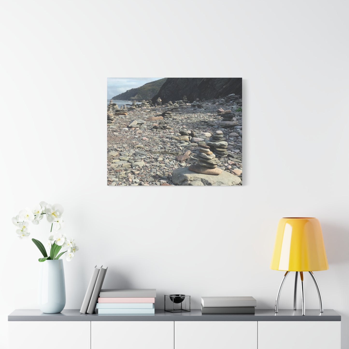 Peaceful Rock Stack Art Canvas - Nature-Inspired Wall Decor