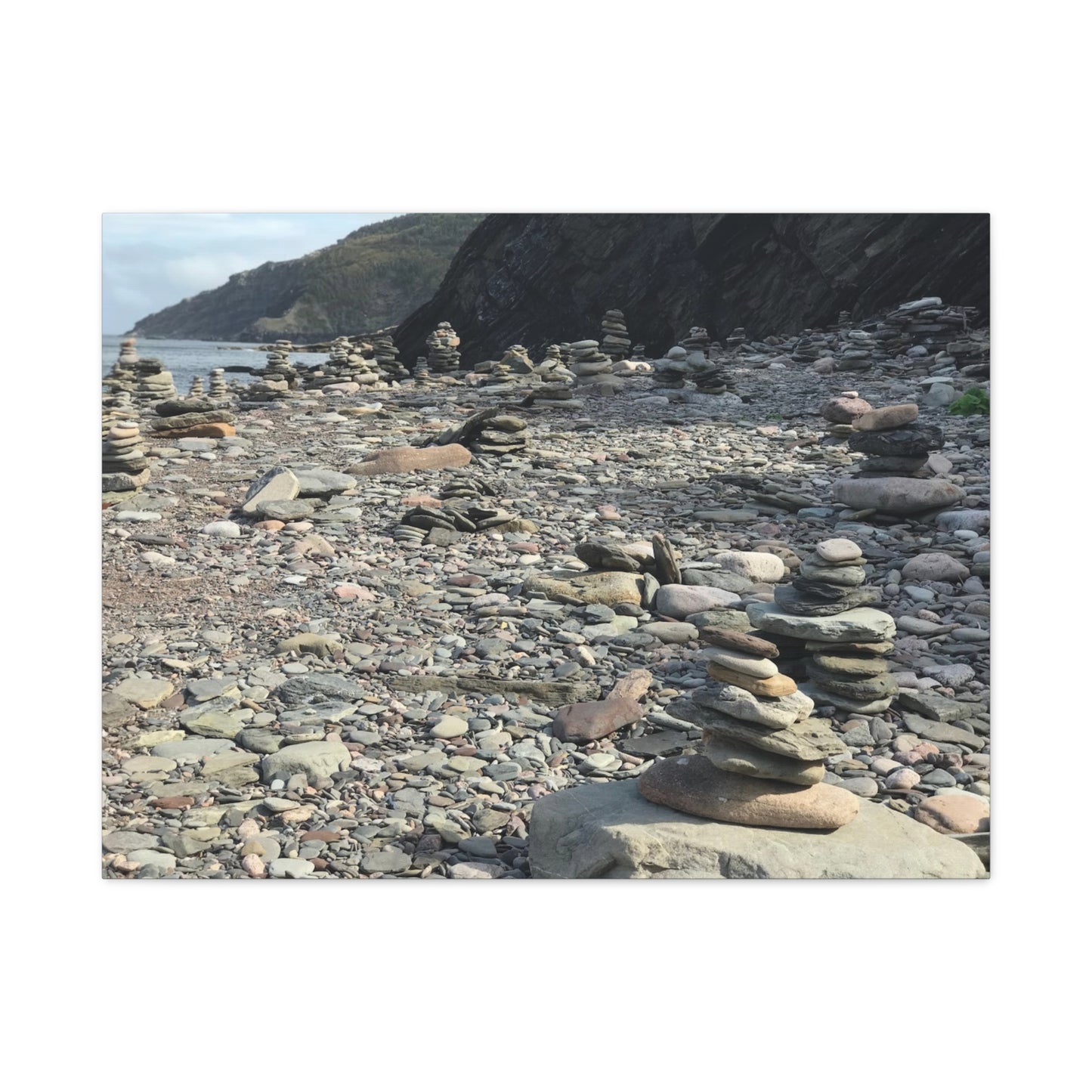 Peaceful Rock Stack Art Canvas - Nature-Inspired Wall Decor
