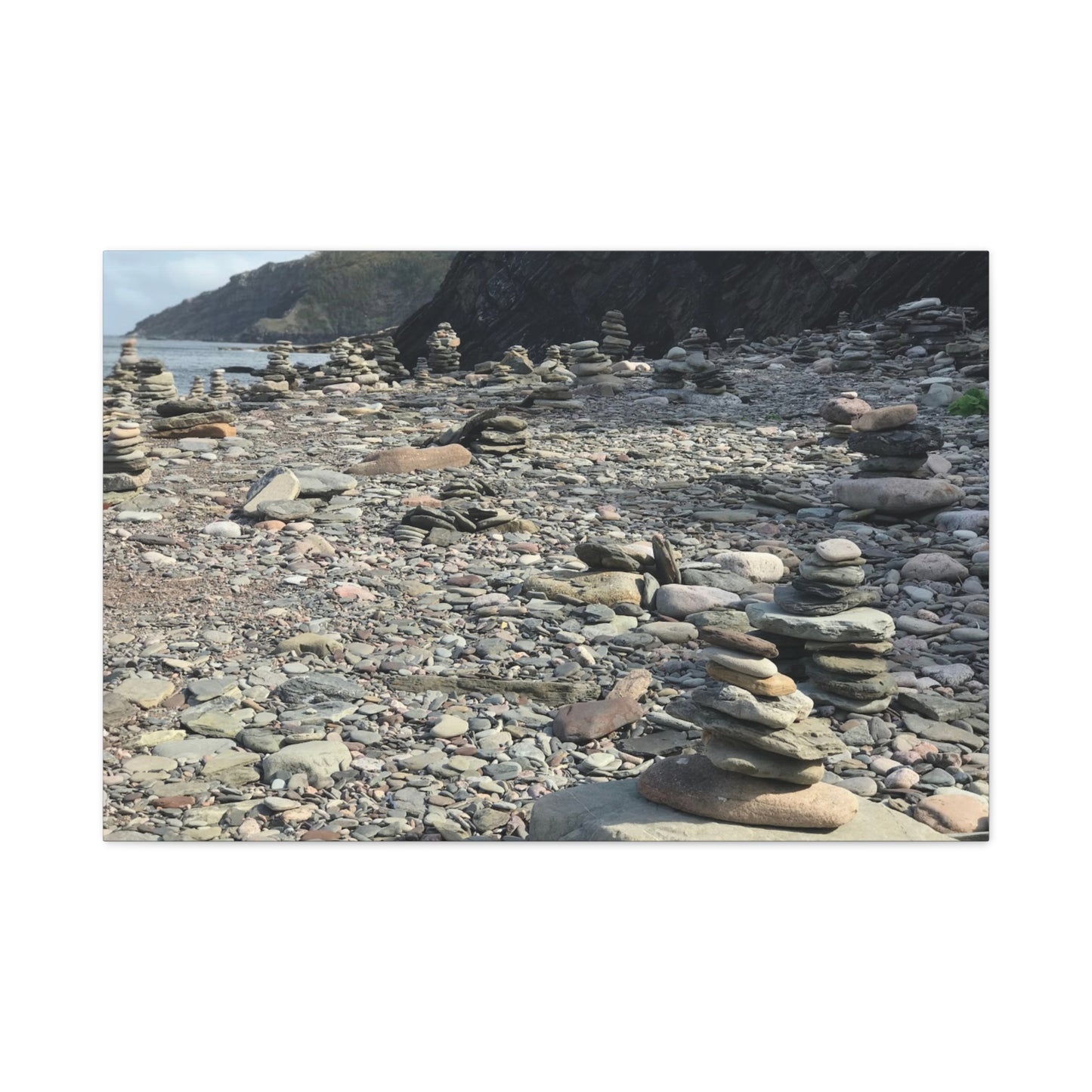Peaceful Rock Stack Art Canvas - Nature-Inspired Wall Decor