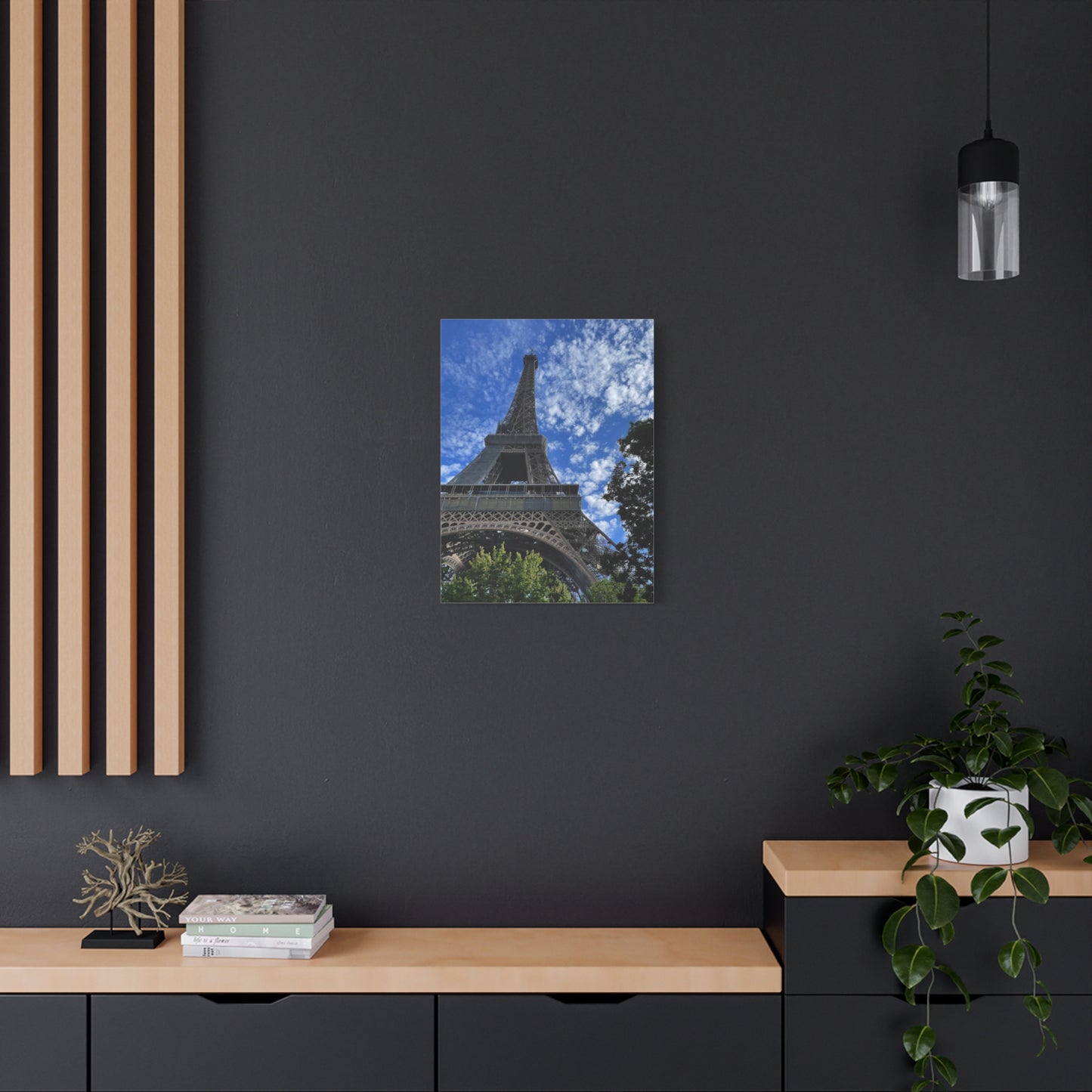 Eiffel Tower Canvas Wall Art – Stretched Matte Print for Paris Lovers