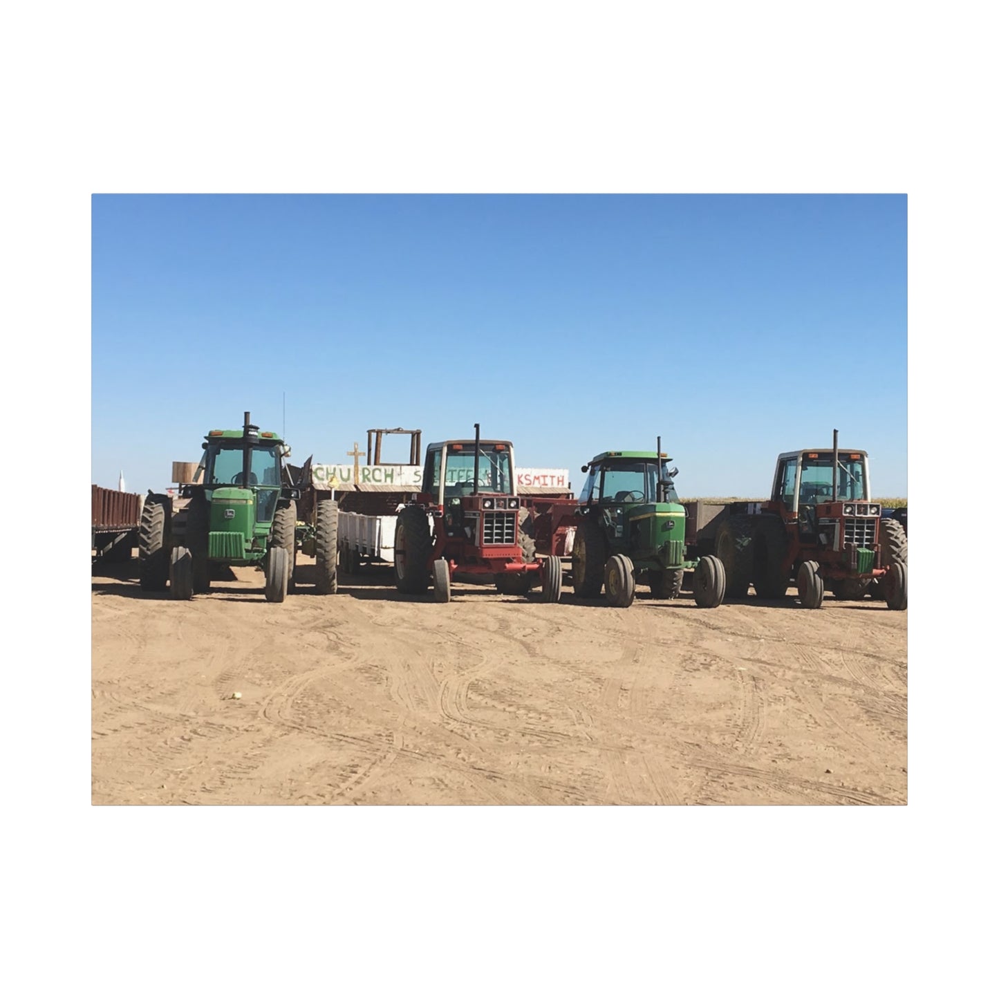 Farming Tractors Canvas Art - Stretched Matte Wall Decor