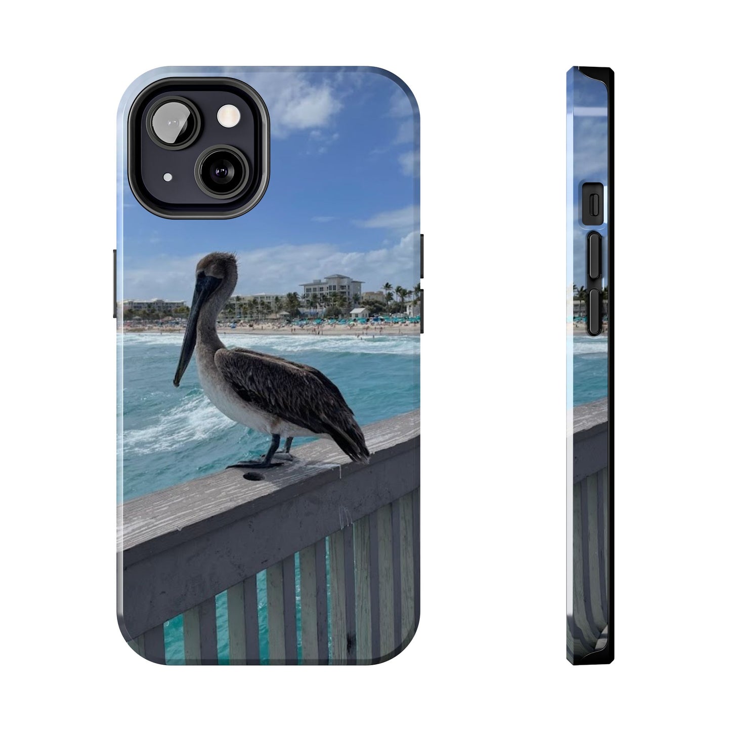 Coastal Pelican Tough Phone Cases - Durable Protection with Ocean Vibe
