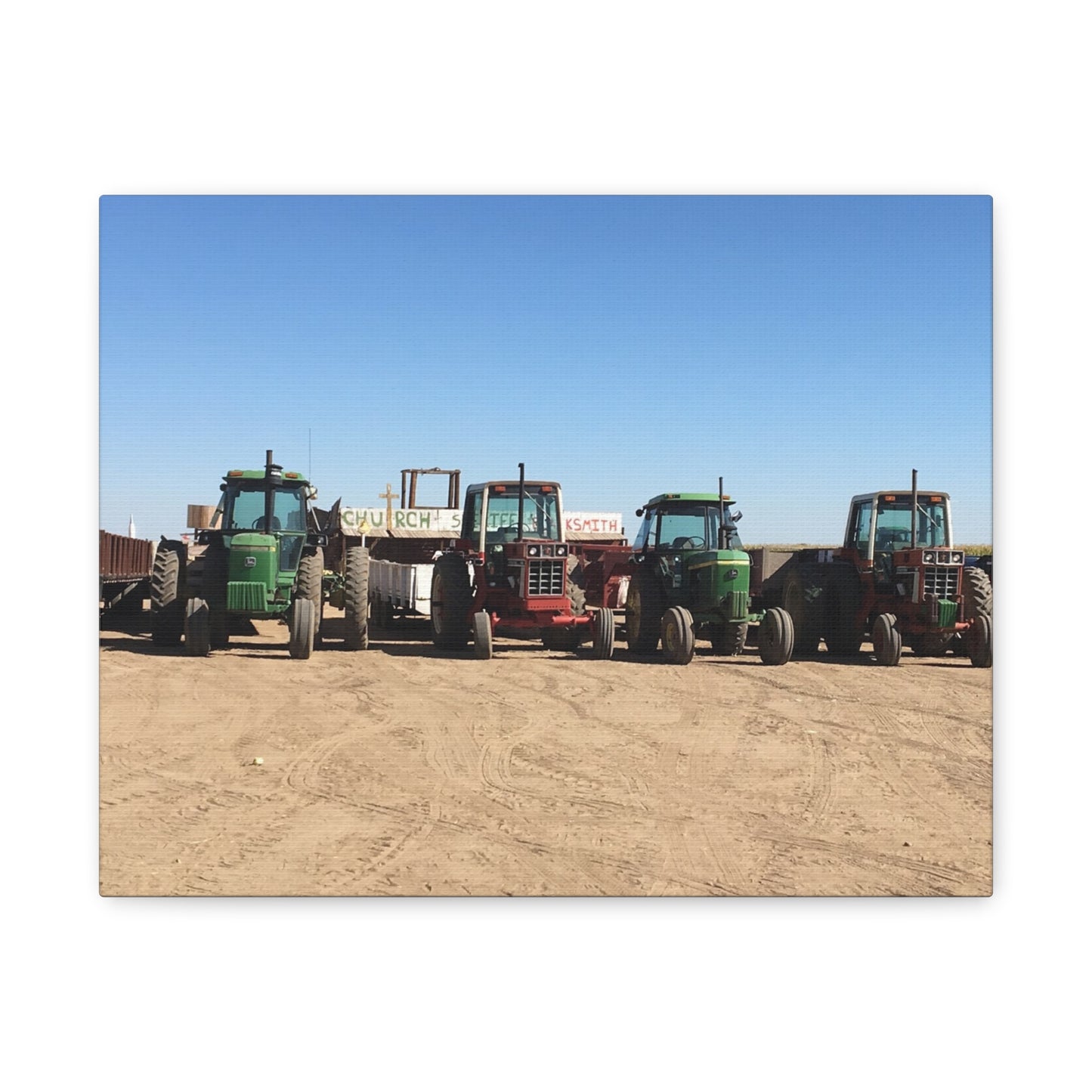 Farming Tractors Canvas Art - Stretched Matte Wall Decor