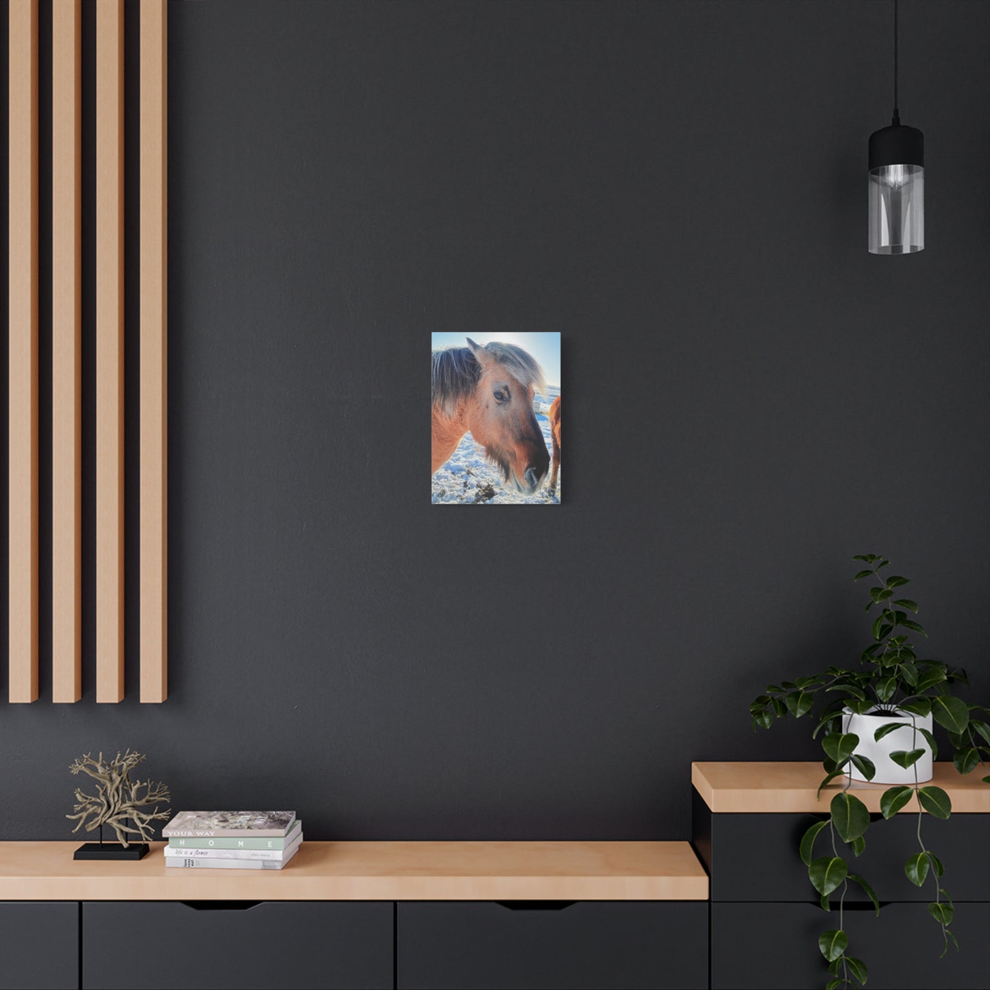 Beautiful Horse Canvas Wall Art - Stretched Matte Print for Animal Lovers