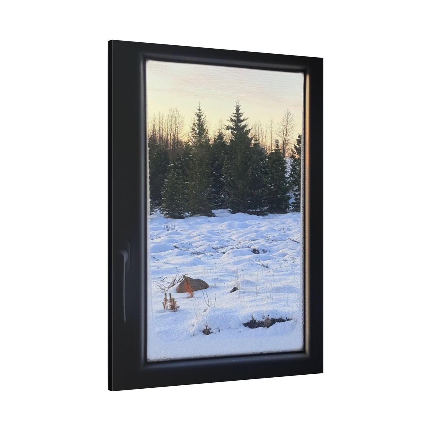 Serene Winter Landscape Art Print - Stretched Matte Canvas