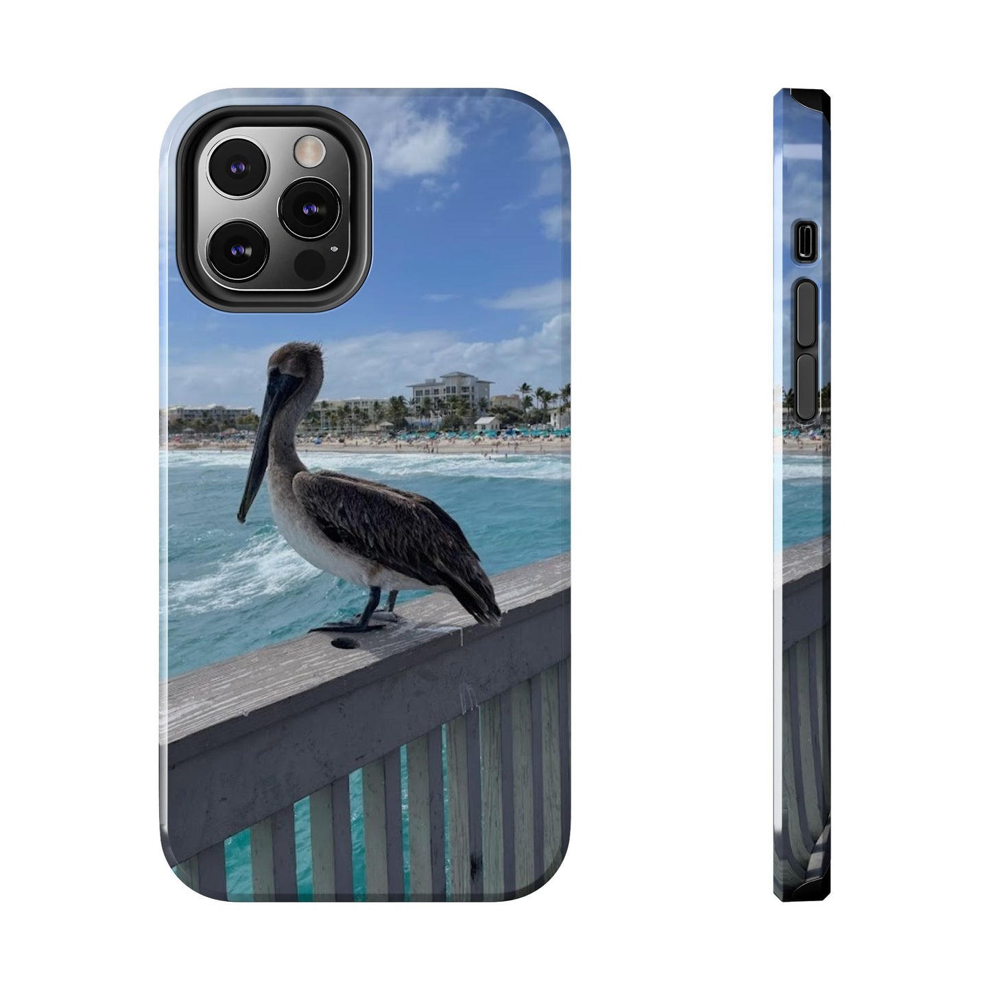 Coastal Pelican Tough Phone Cases - Durable Protection with Ocean Vibe