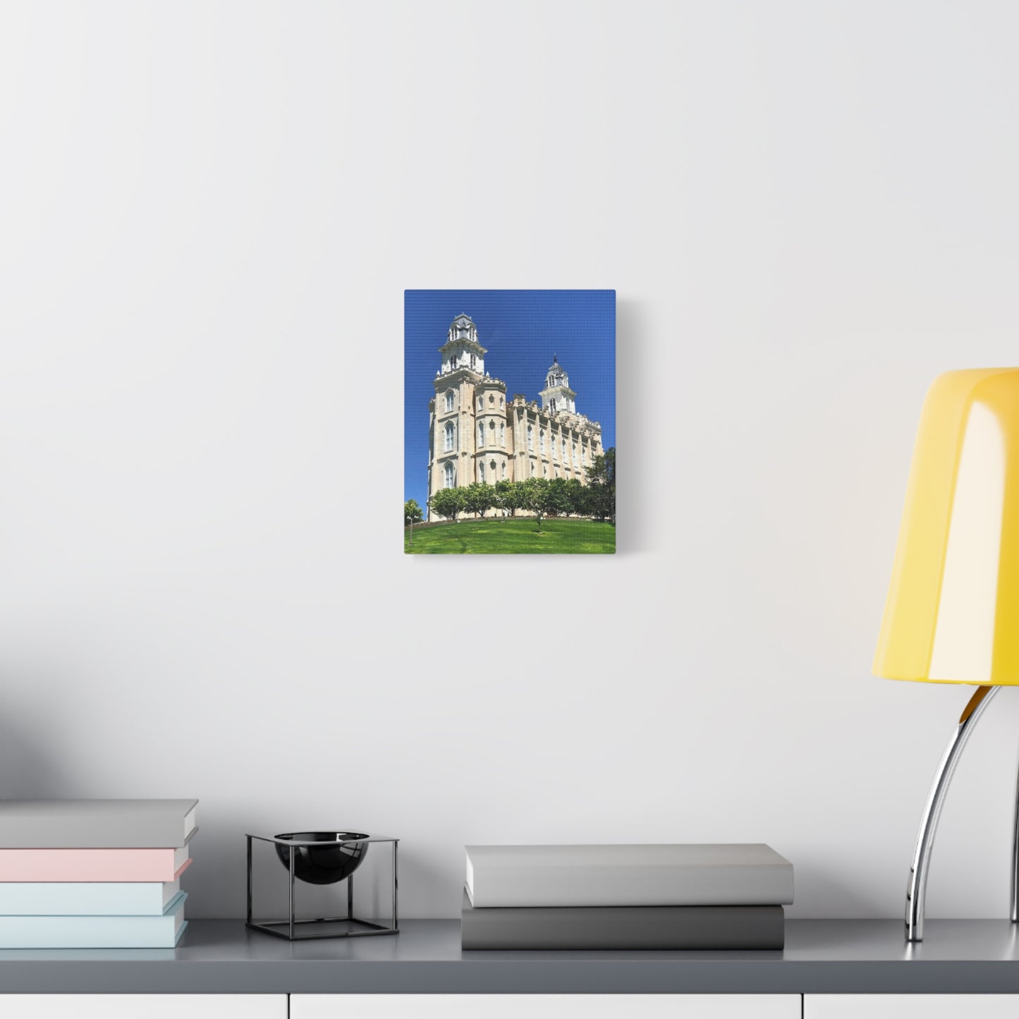 Matte Canvas Wall Art - Beautiful Architectural Print for Home Décor Manti Temple LDS