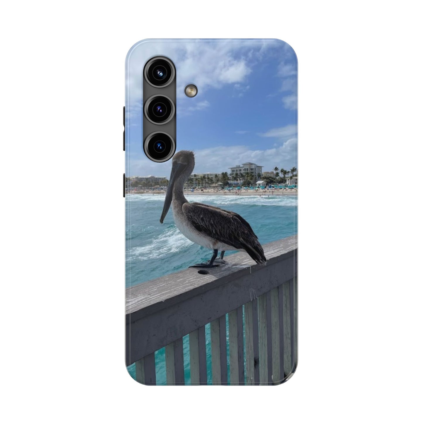Coastal Pelican Tough Phone Cases - Durable Protection with Ocean Vibe