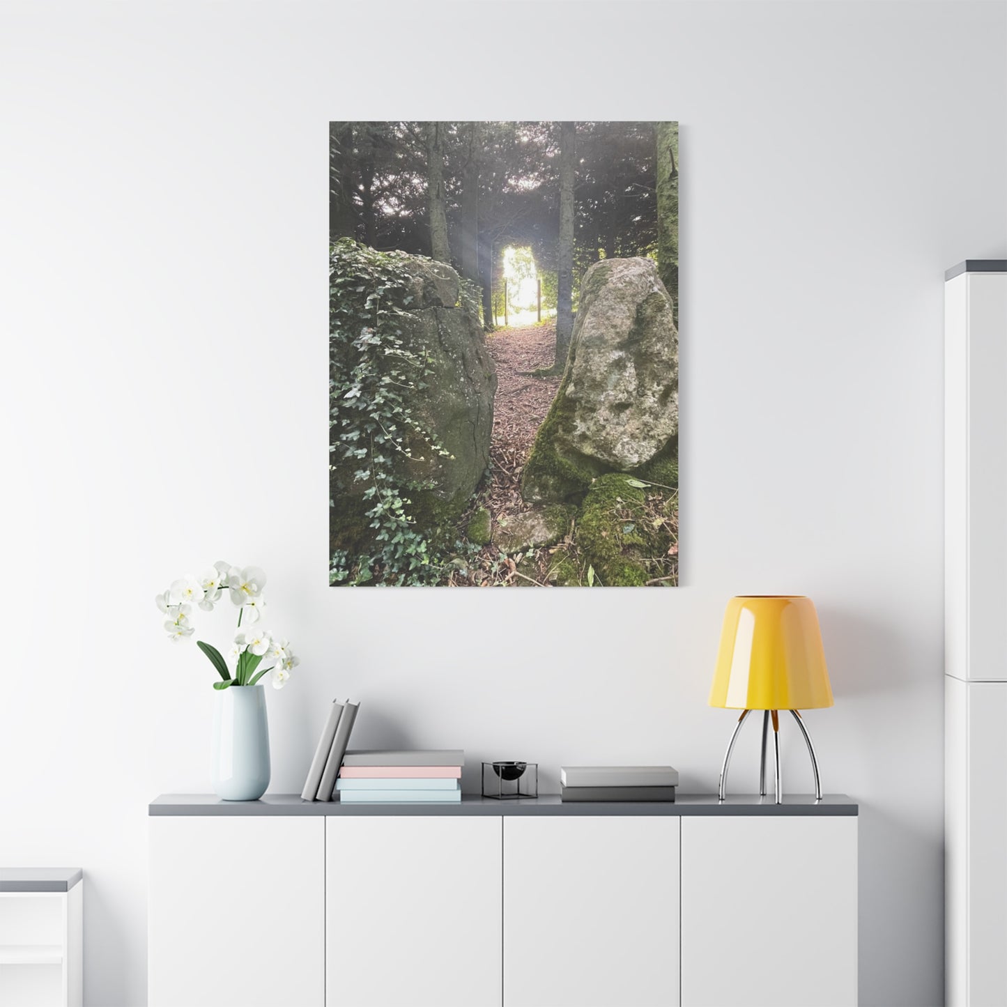 Serene Nature Wall Art Canvas – Tranquil Forest Scene for Home Decor