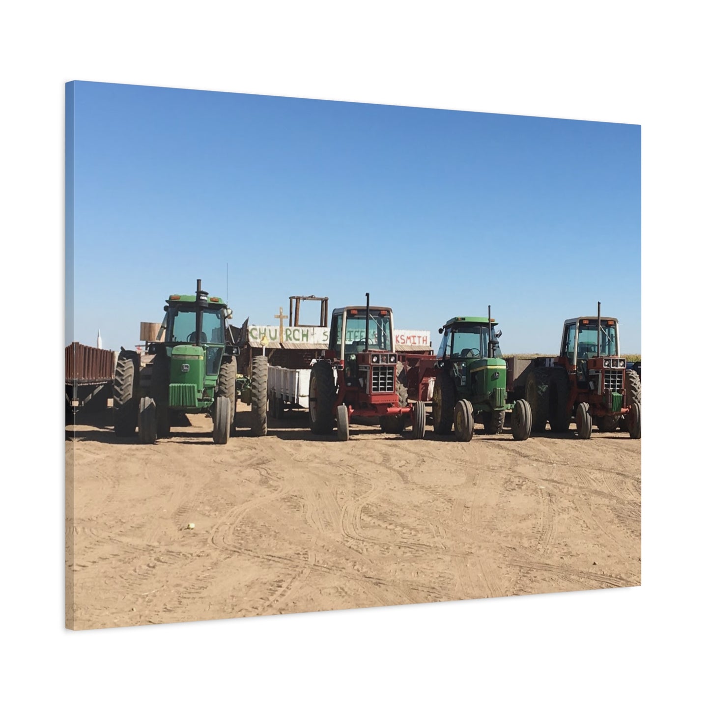 Farming Tractors Canvas Art - Stretched Matte Wall Decor
