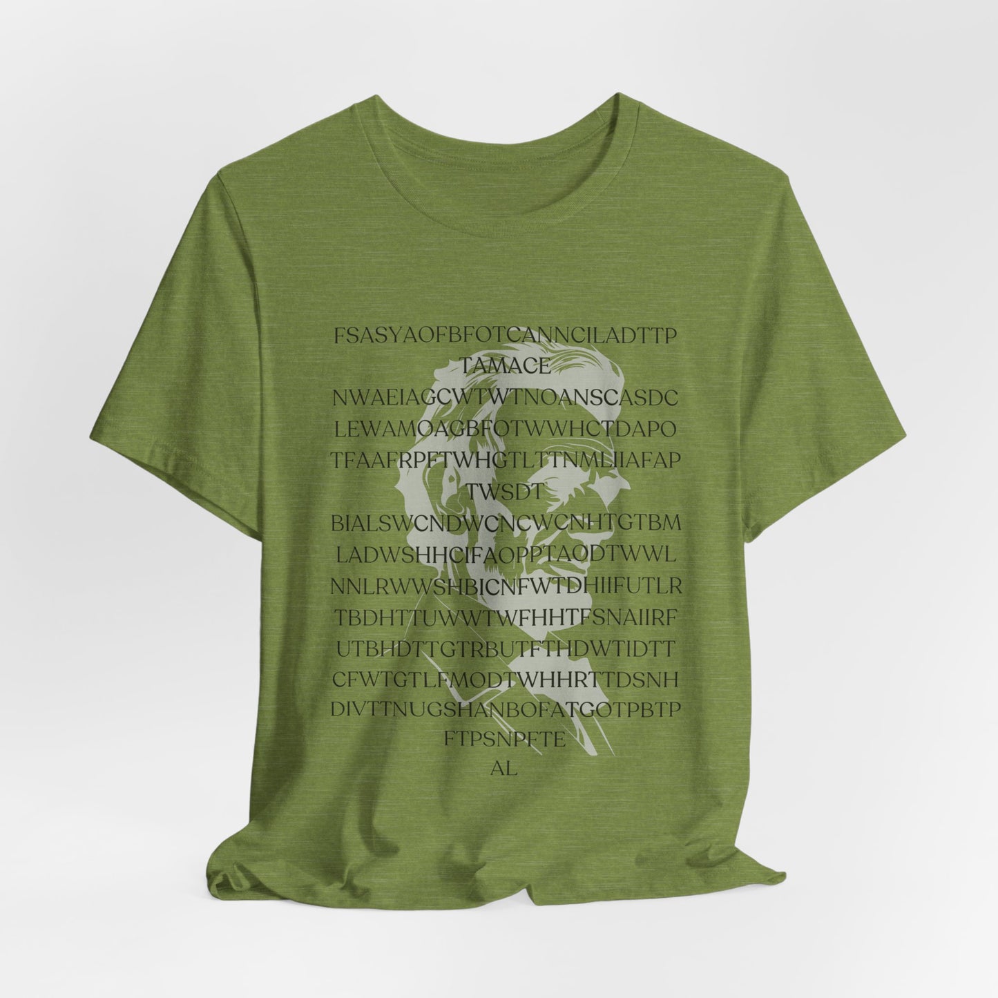 Lincoln's Gettysburg Address Unisex Jersey Short Sleeve Tee with Text Design