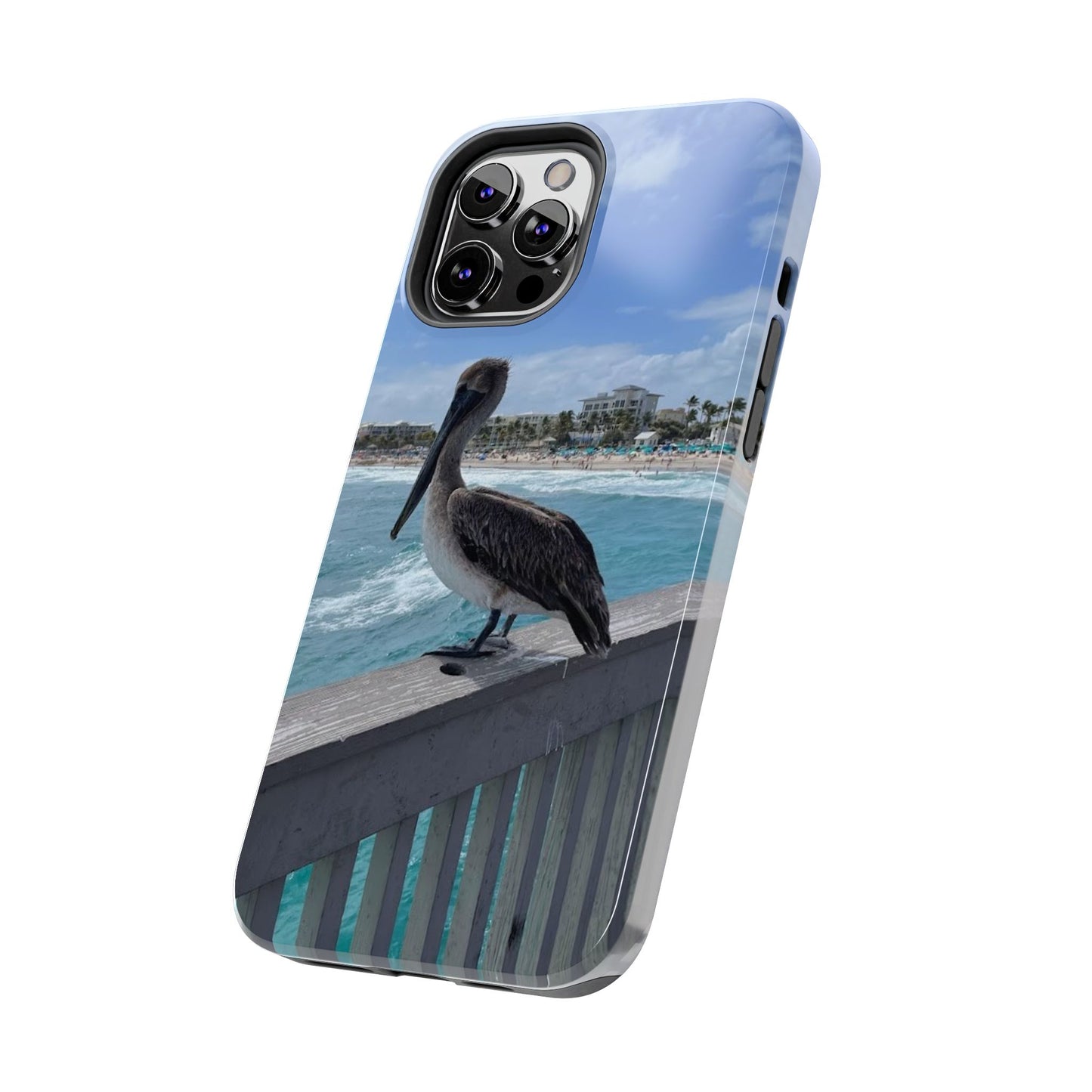 Coastal Pelican Tough Phone Cases - Durable Protection with Ocean Vibe