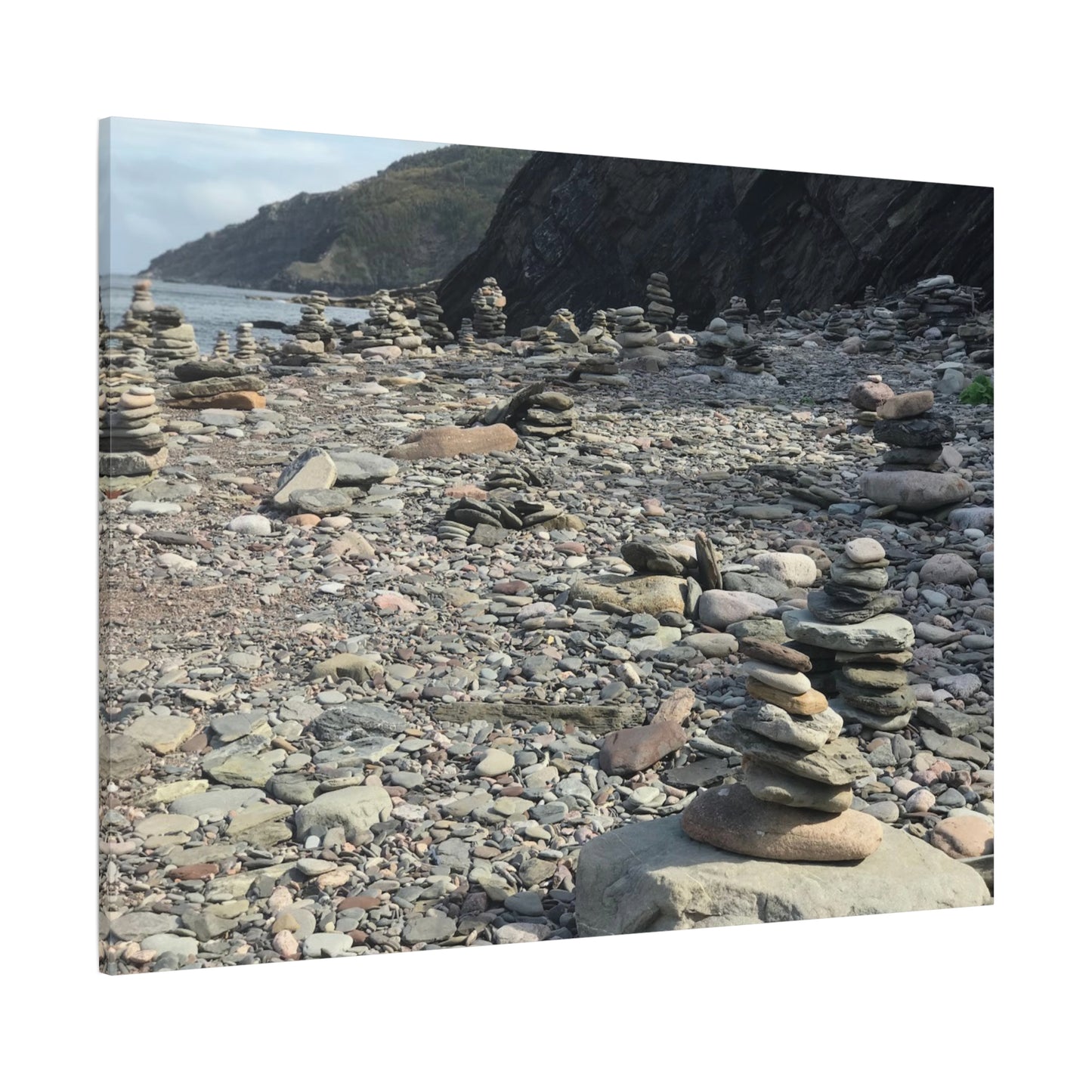 Peaceful Rock Stack Art Canvas - Nature-Inspired Wall Decor