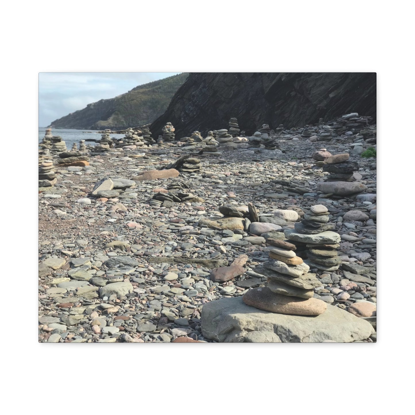 Peaceful Rock Stack Art Canvas - Nature-Inspired Wall Decor