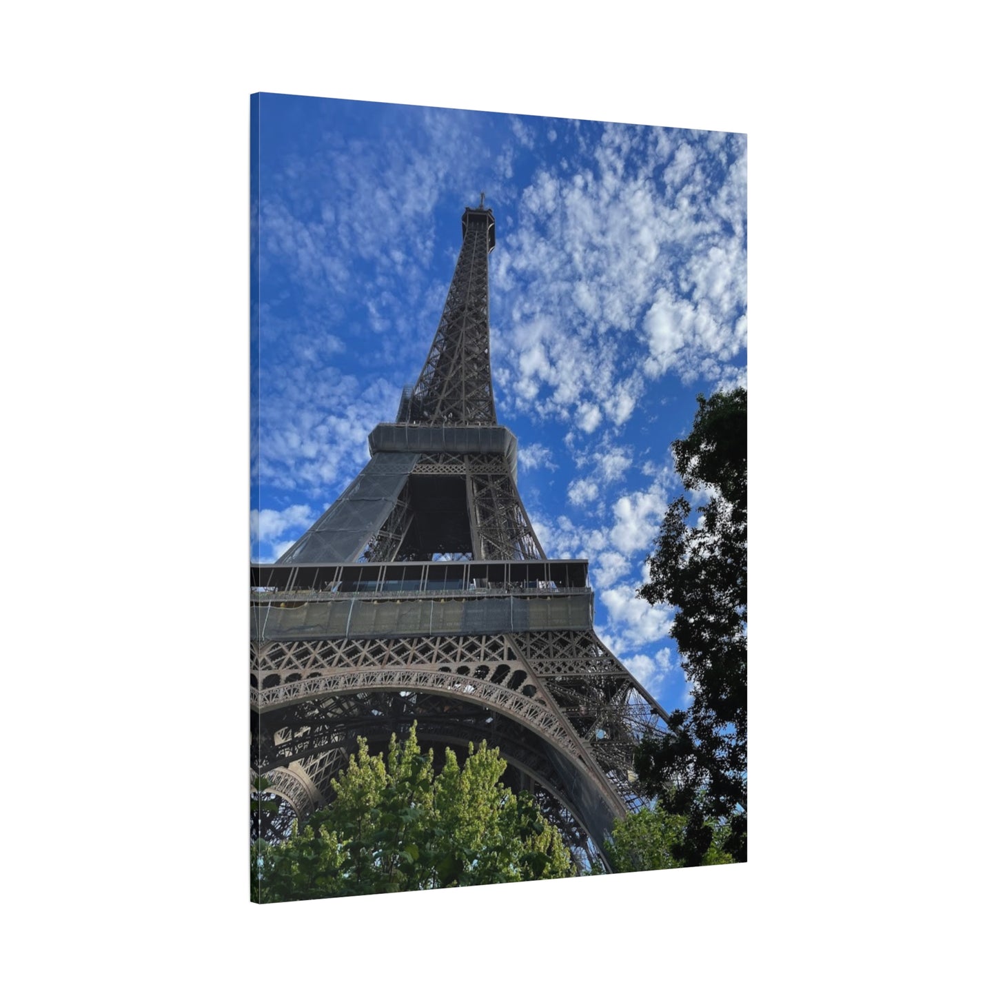 Eiffel Tower Canvas Wall Art – Stretched Matte Print for Paris Lovers
