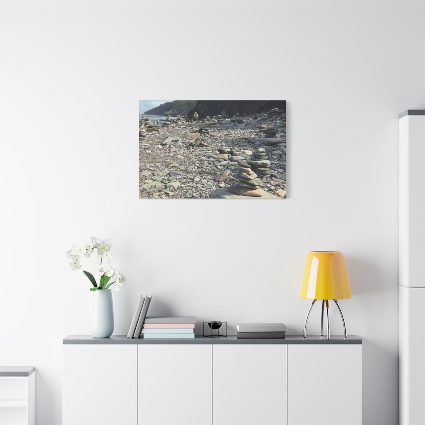 Peaceful Rock Stack Art Canvas - Nature-Inspired Wall Decor