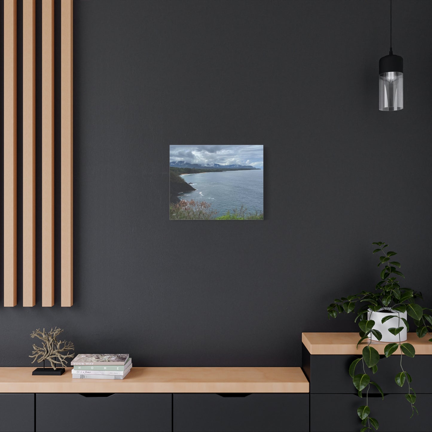 Coastal Landscape Canvas Wall Art - Tranquil Ocean View