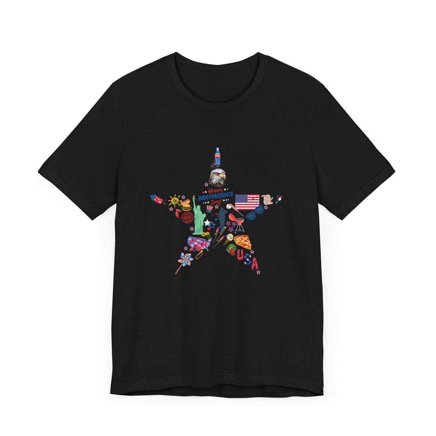 Independence Day Unisex Graphic Tee - Star Design for Celebrations