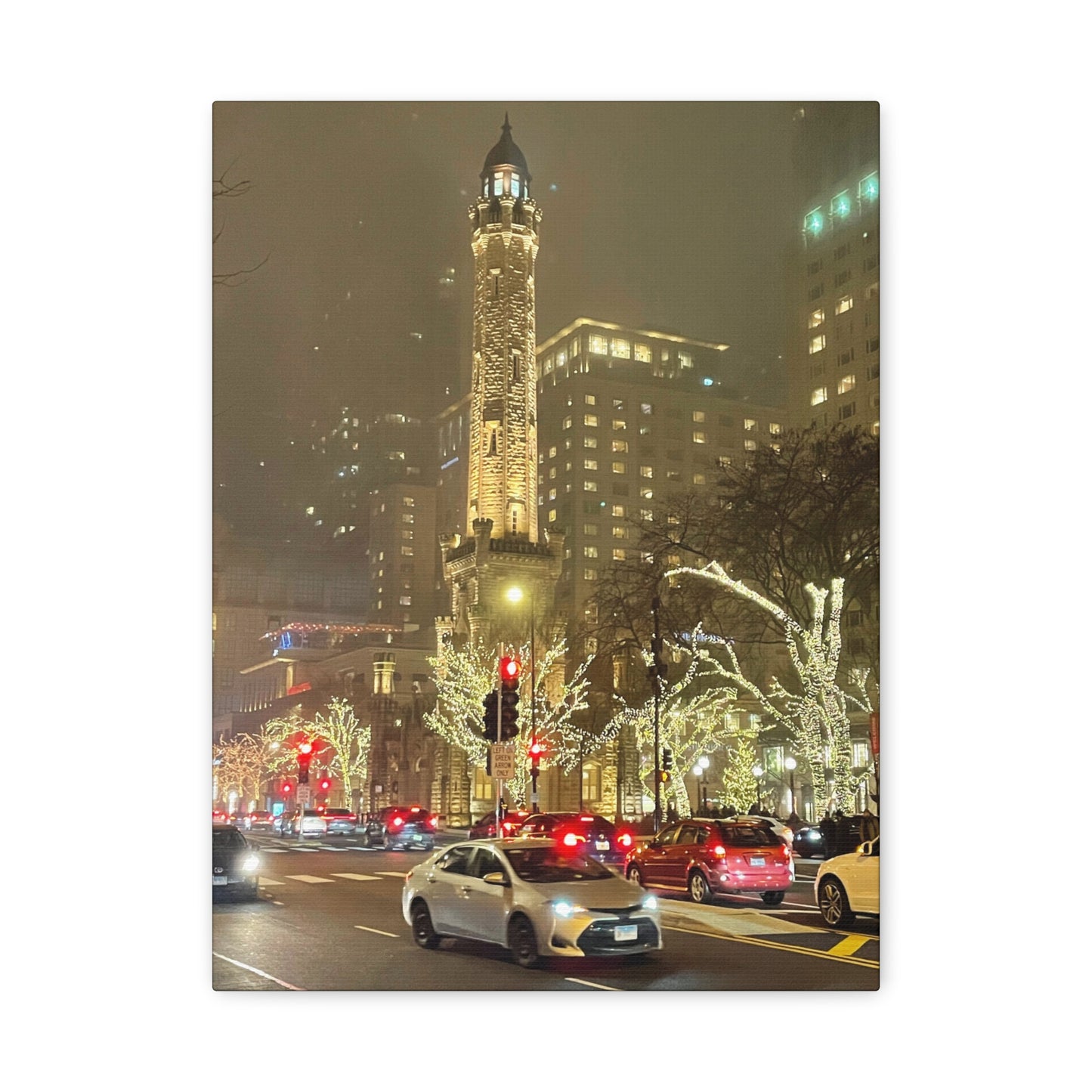 City Lights Wall Art - Water Tower