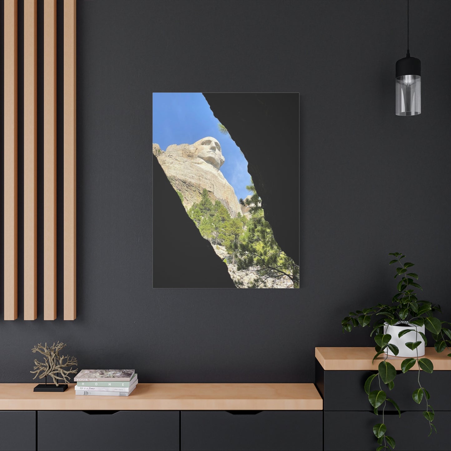 Mount Rushmore Matte Canvas Wall Art - Nature & History Decor