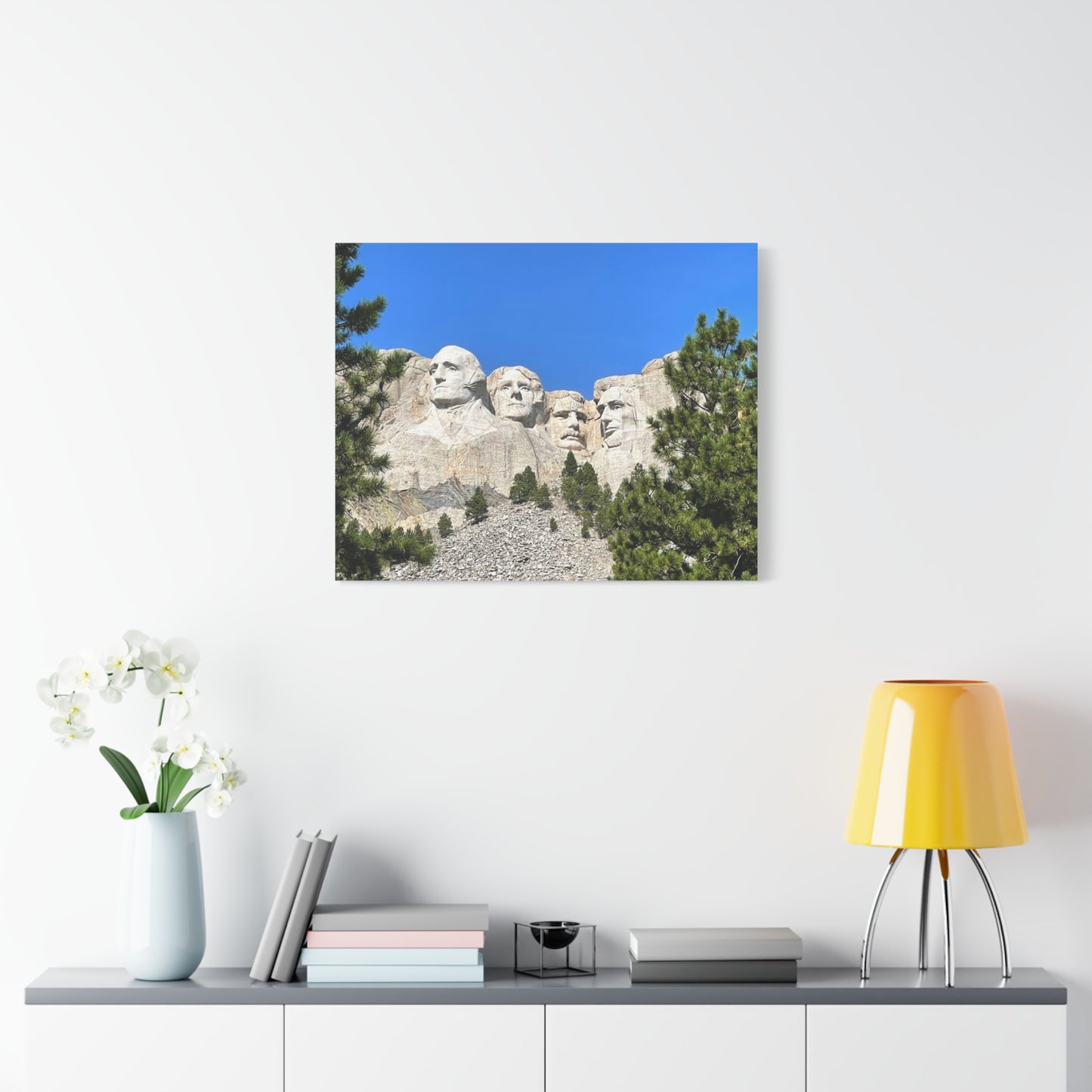 Rustic Mount Rushmore Canvas Art - Stretched Wall Decor
