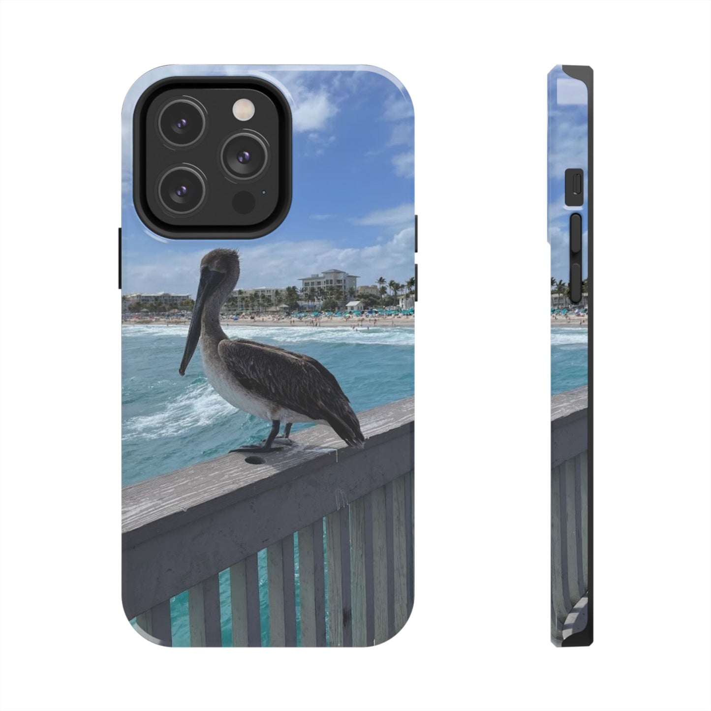 Coastal Pelican Tough Phone Cases - Durable Protection with Ocean Vibe