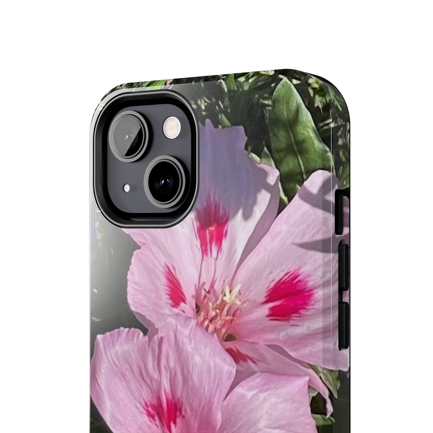 Vibrant Floral Tough Phone Case - Durable Protection with Stunning Pink Flowers