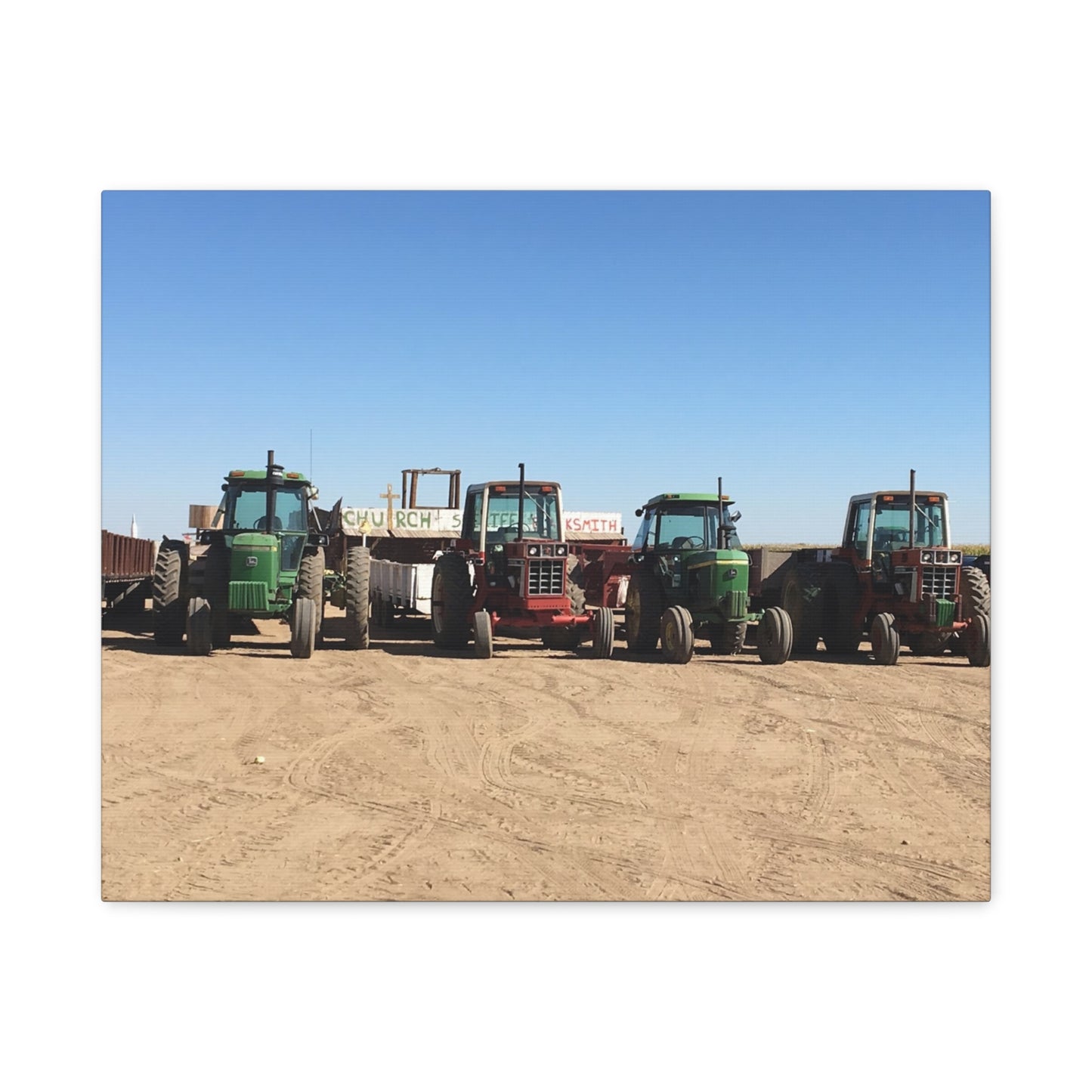 Farming Tractors Canvas Art - Stretched Matte Wall Decor