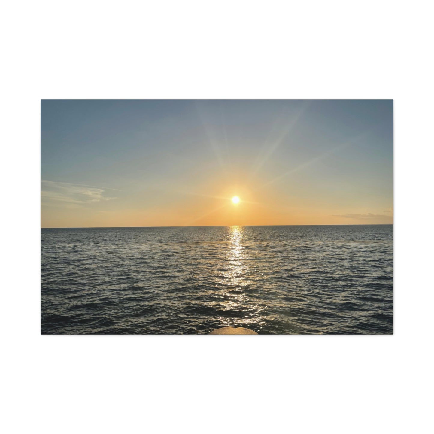 Sunset Canvas Wall Art, Coastal Decor for Beach Lovers, Home Interior, Perfect for Living Room, Gift for Holidays