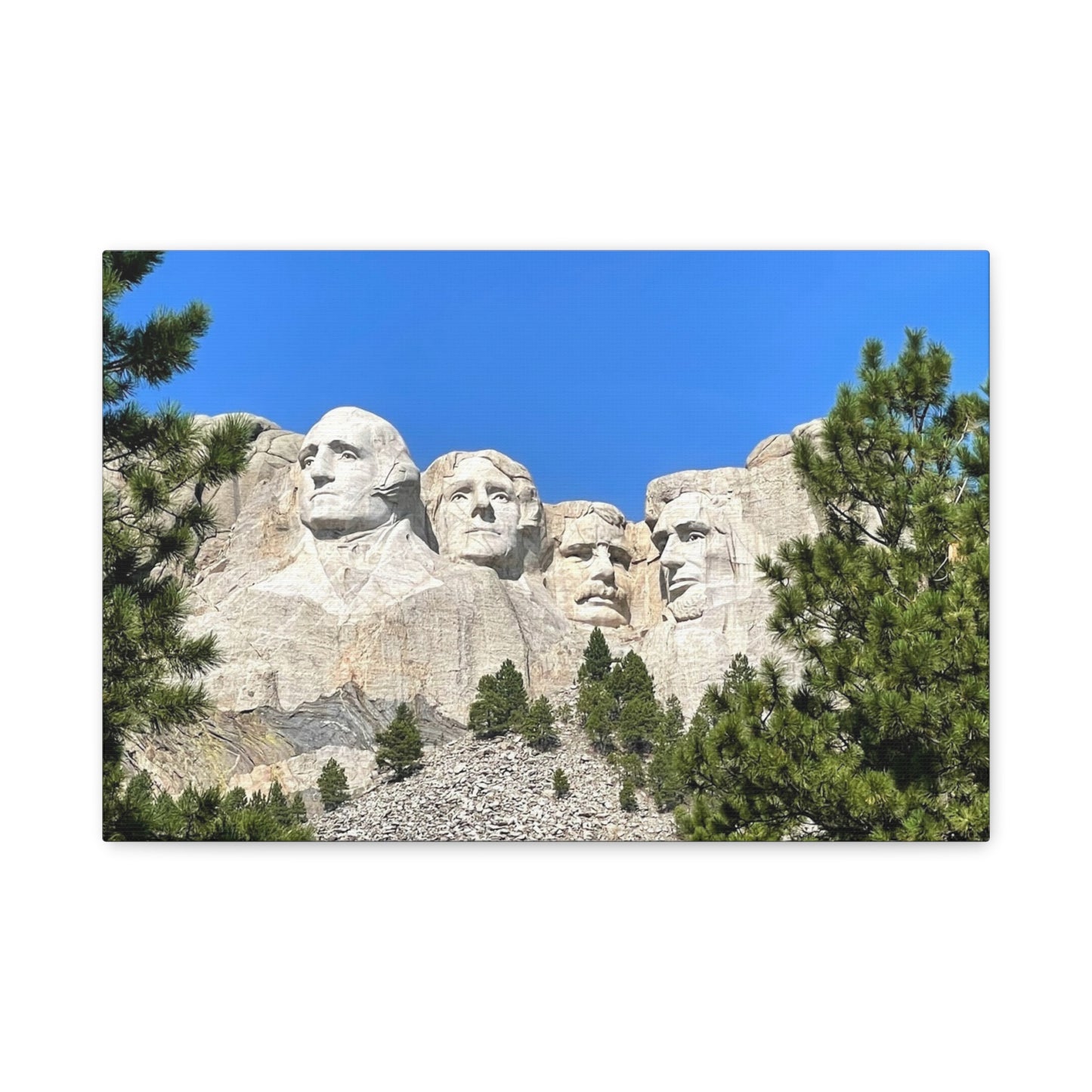 Rustic Mount Rushmore Canvas Art - Stretched Wall Decor