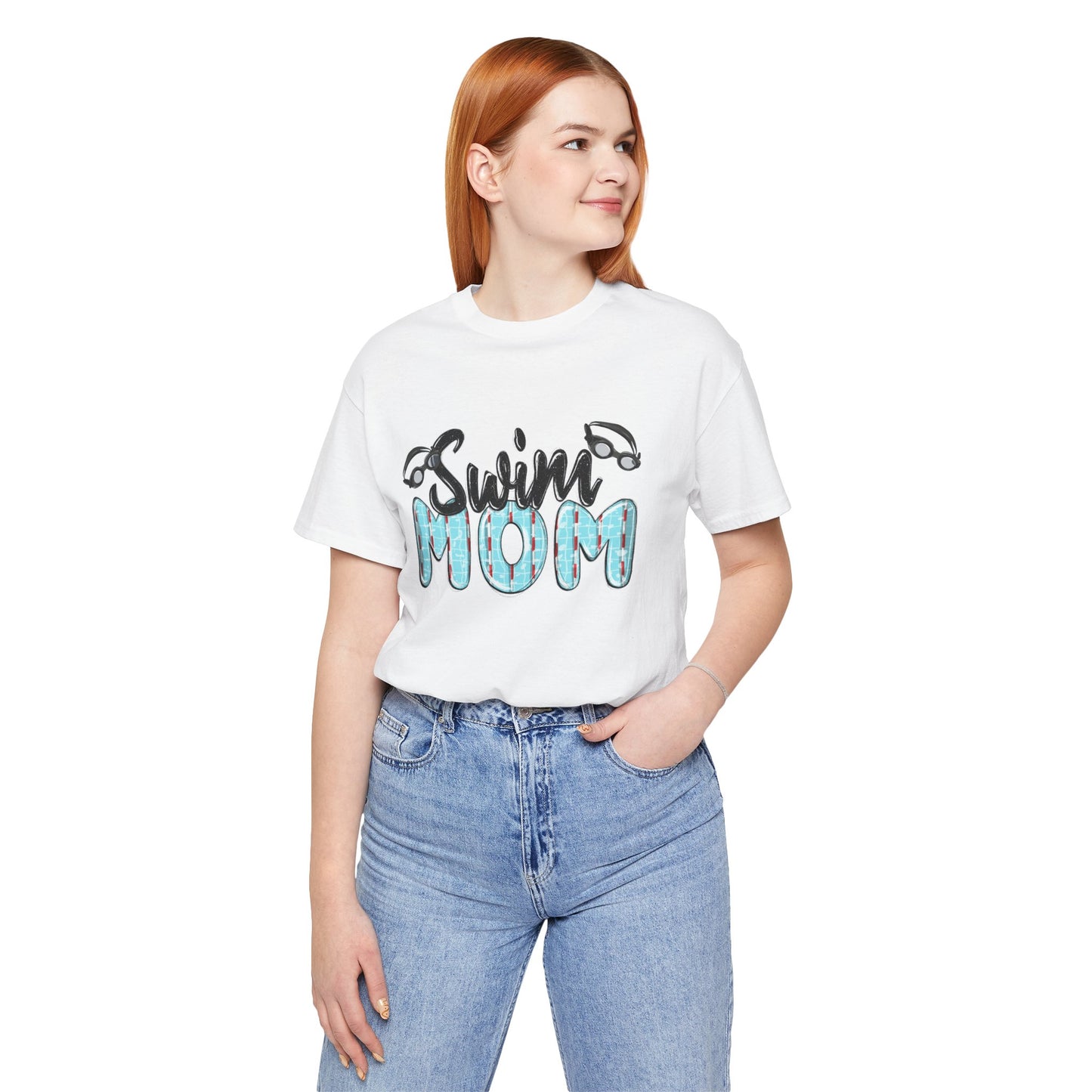 Swim Mom Unisex Jersey Tee - Perfect Gift for Aquatic Enthusiasts