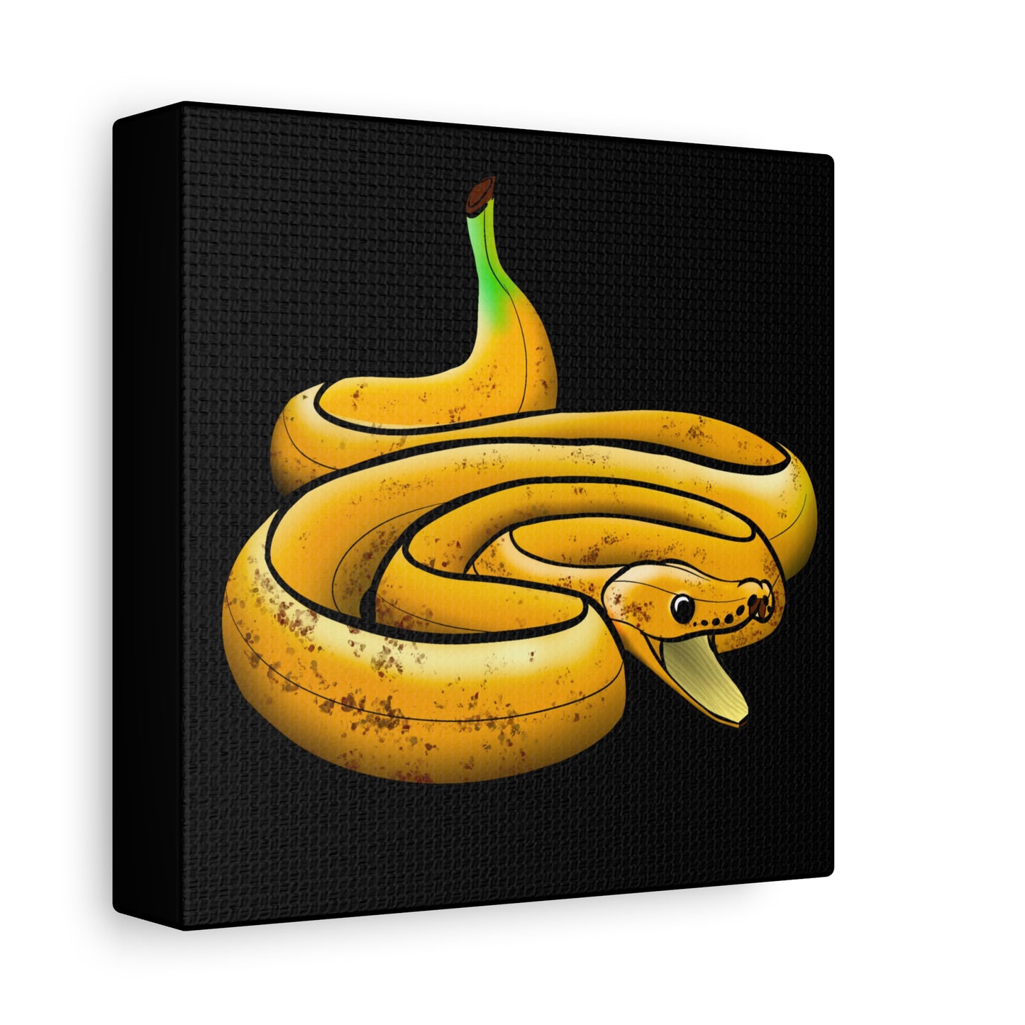 Funny Banana Snake Canvas Art - Quirky Home Decor for Animal Lovers