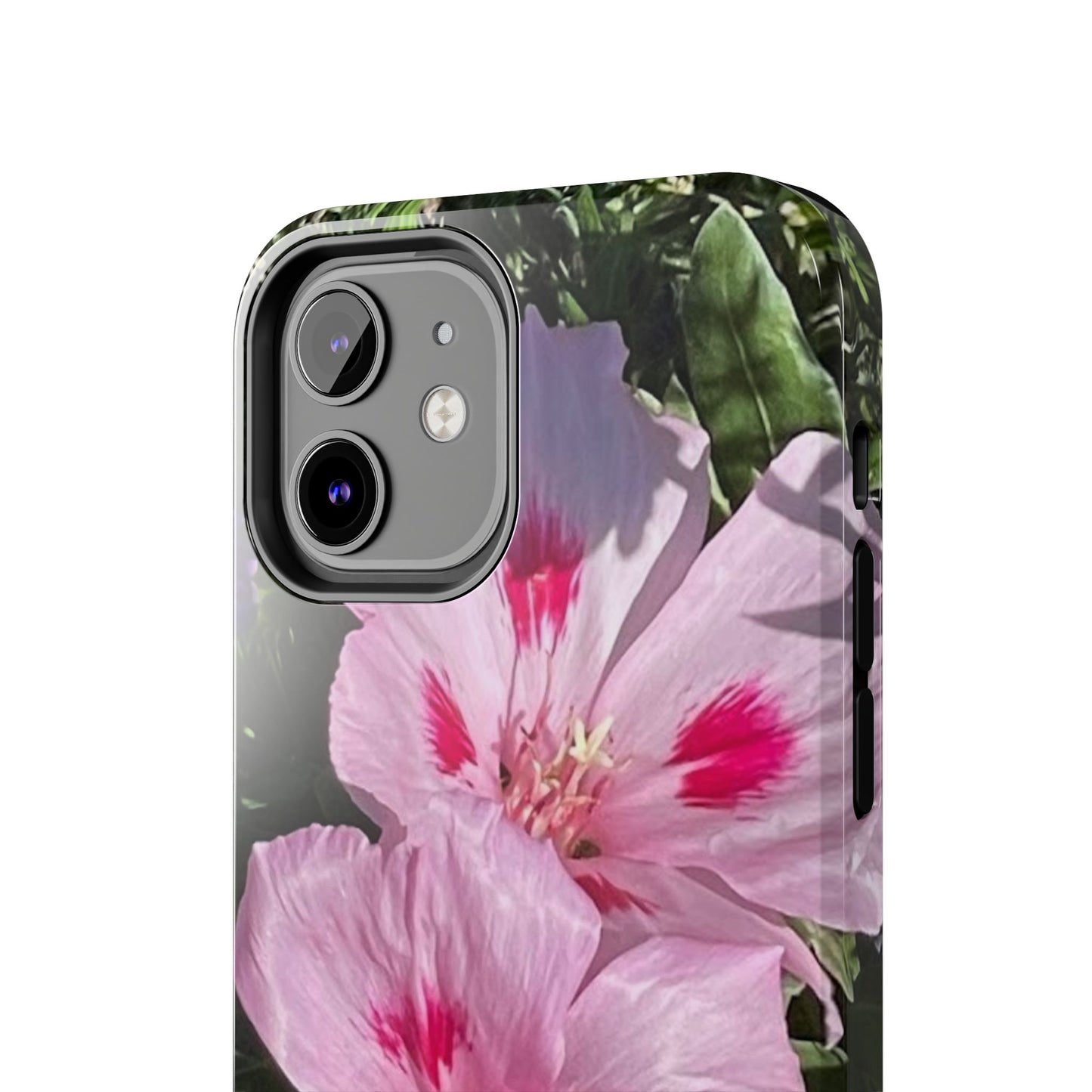 Vibrant Floral Tough Phone Case - Durable Protection with Stunning Pink Flowers