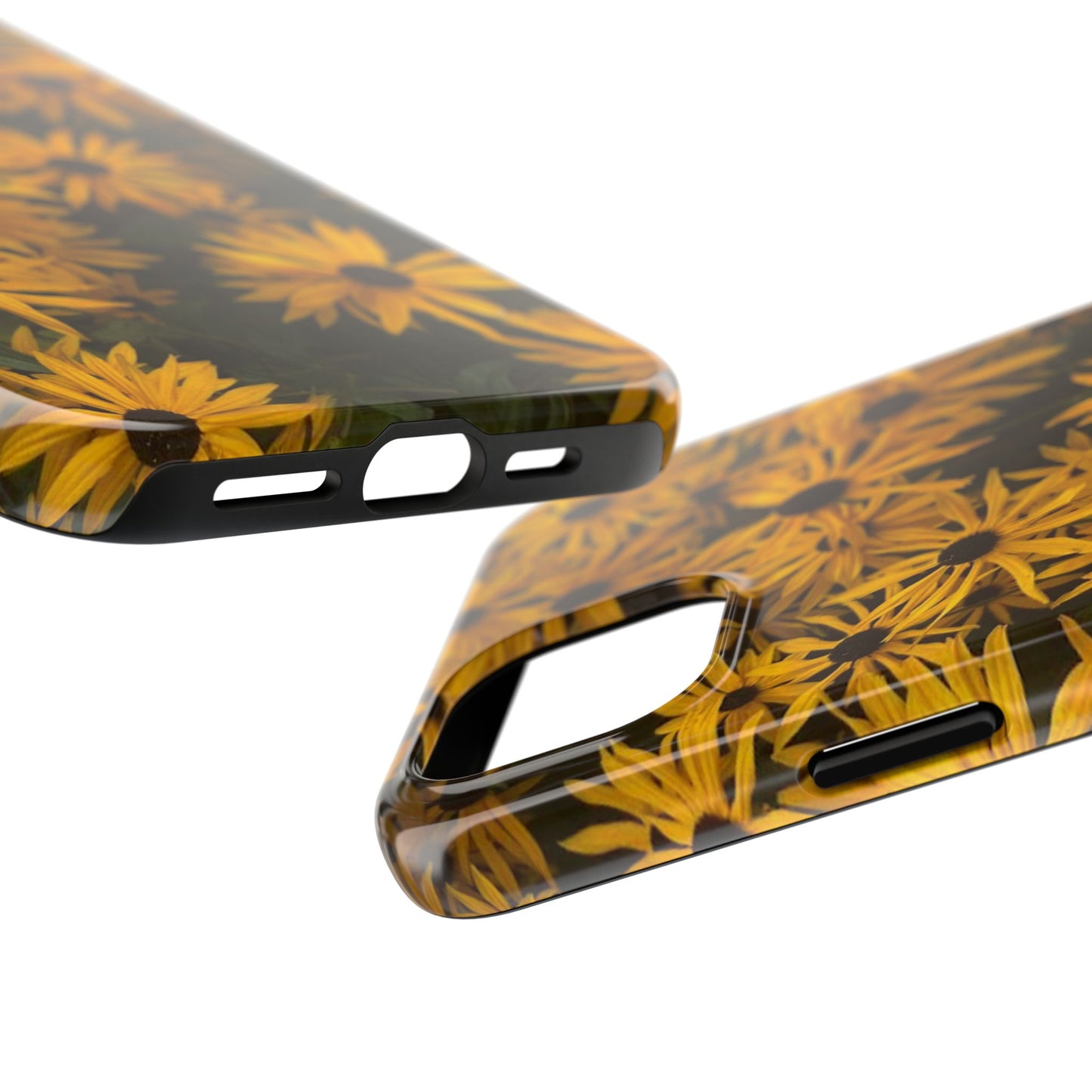 Vibrant Floral Tough Phone Case – Durable Protection with a Sunny Yellow Flower Design