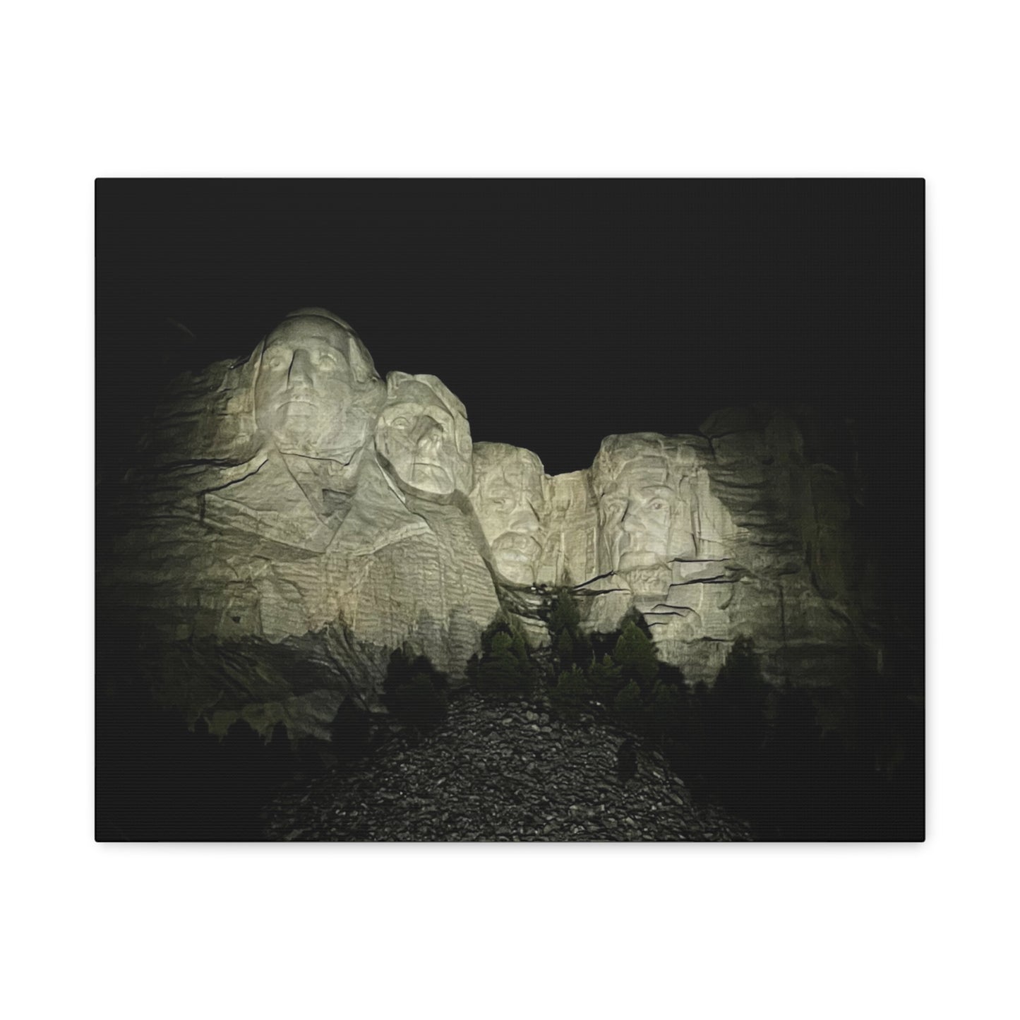 Mount Rushmore Matte Canvas Wall Art - Stretched, 1.25"