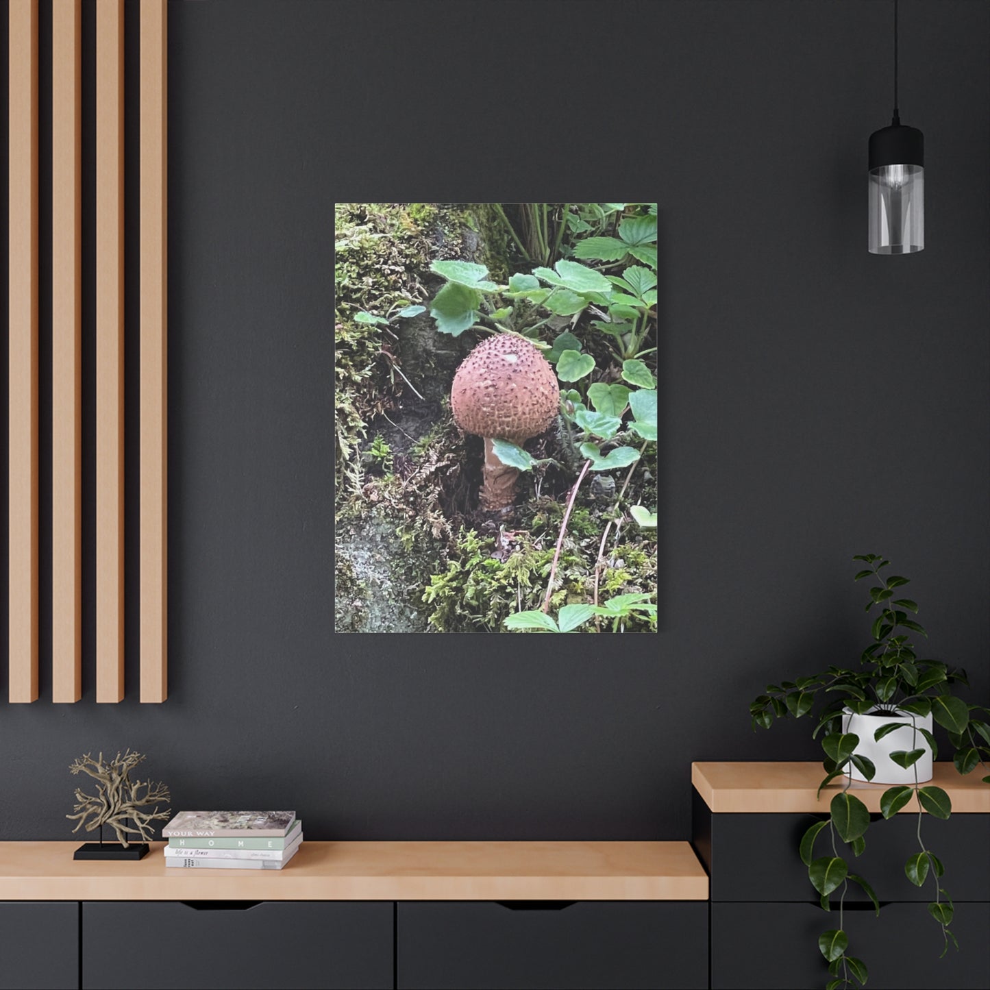 Nature-Inspired Mushroom Canvas Print - 1.25" Stretched Wall Art