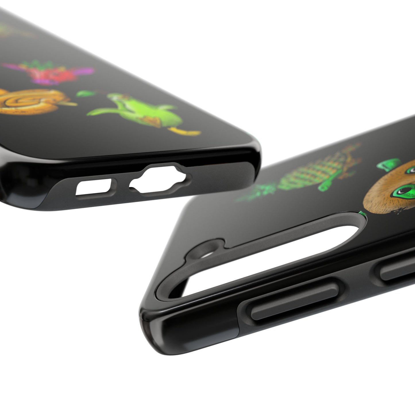 Colorful Animal Design Tough Phone Case - Unique Protection for Wildlife Lovers